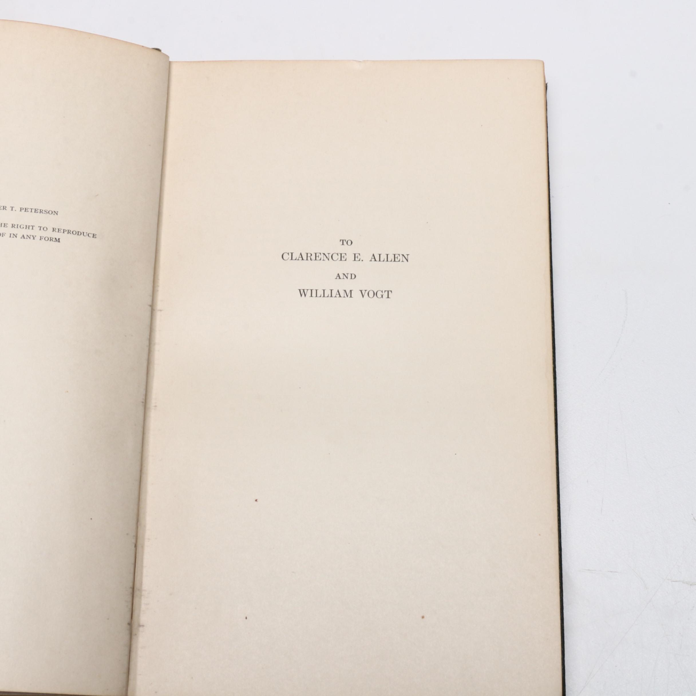 1934 Signed First Edition "A Field Guide to the Birds" by Roger Tory Peterson