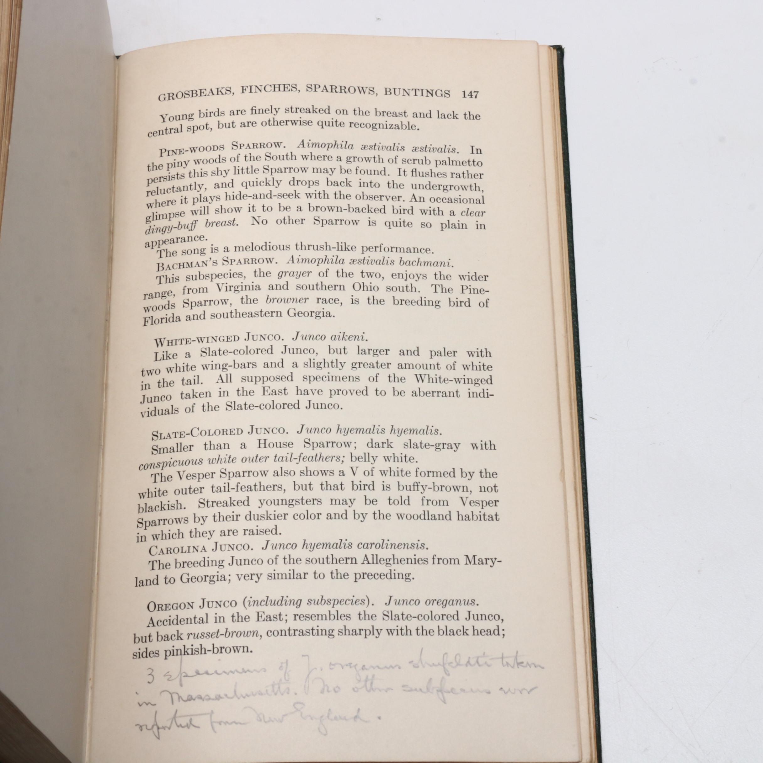 1934 Signed First Edition "A Field Guide to the Birds" by Roger Tory Peterson