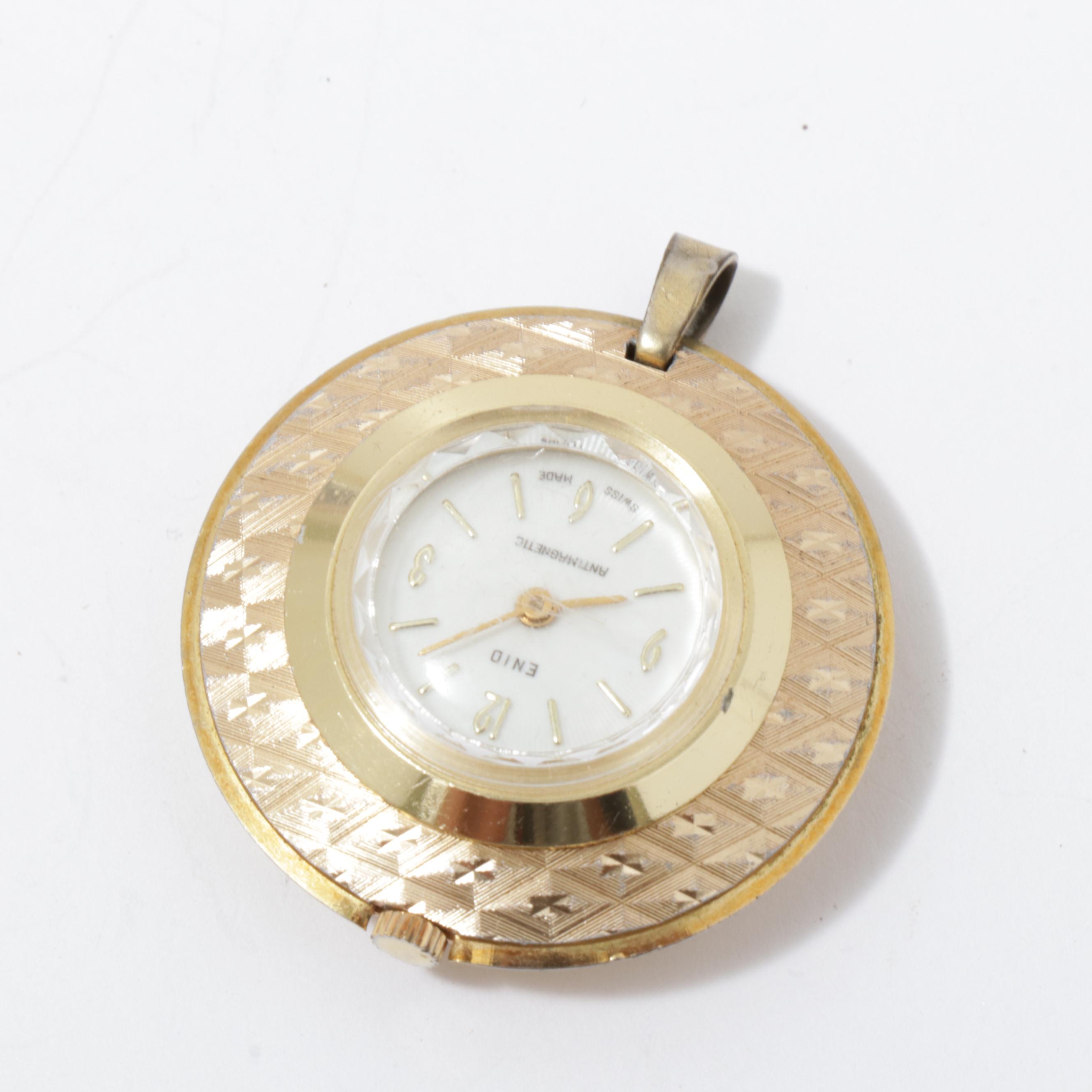 Enid & Heritage Swiss Made Vintage Pocketwatch Pendant Watches