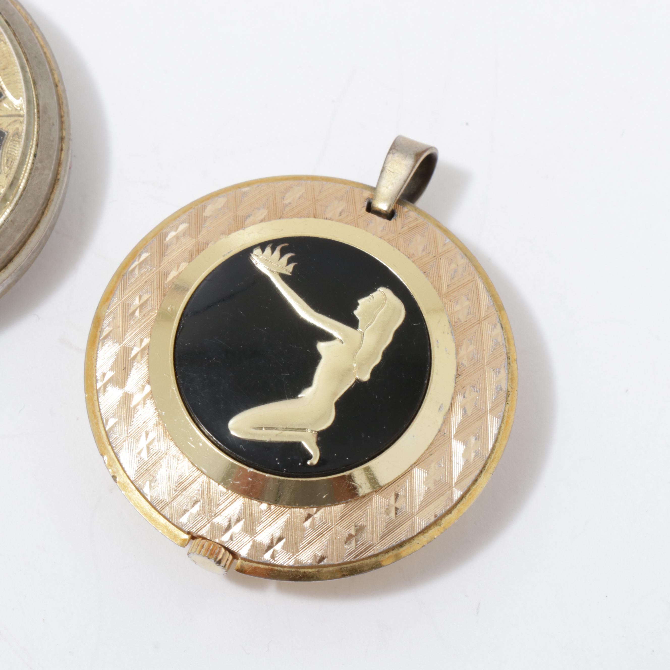 Enid & Heritage Swiss Made Vintage Pocketwatch Pendant Watches