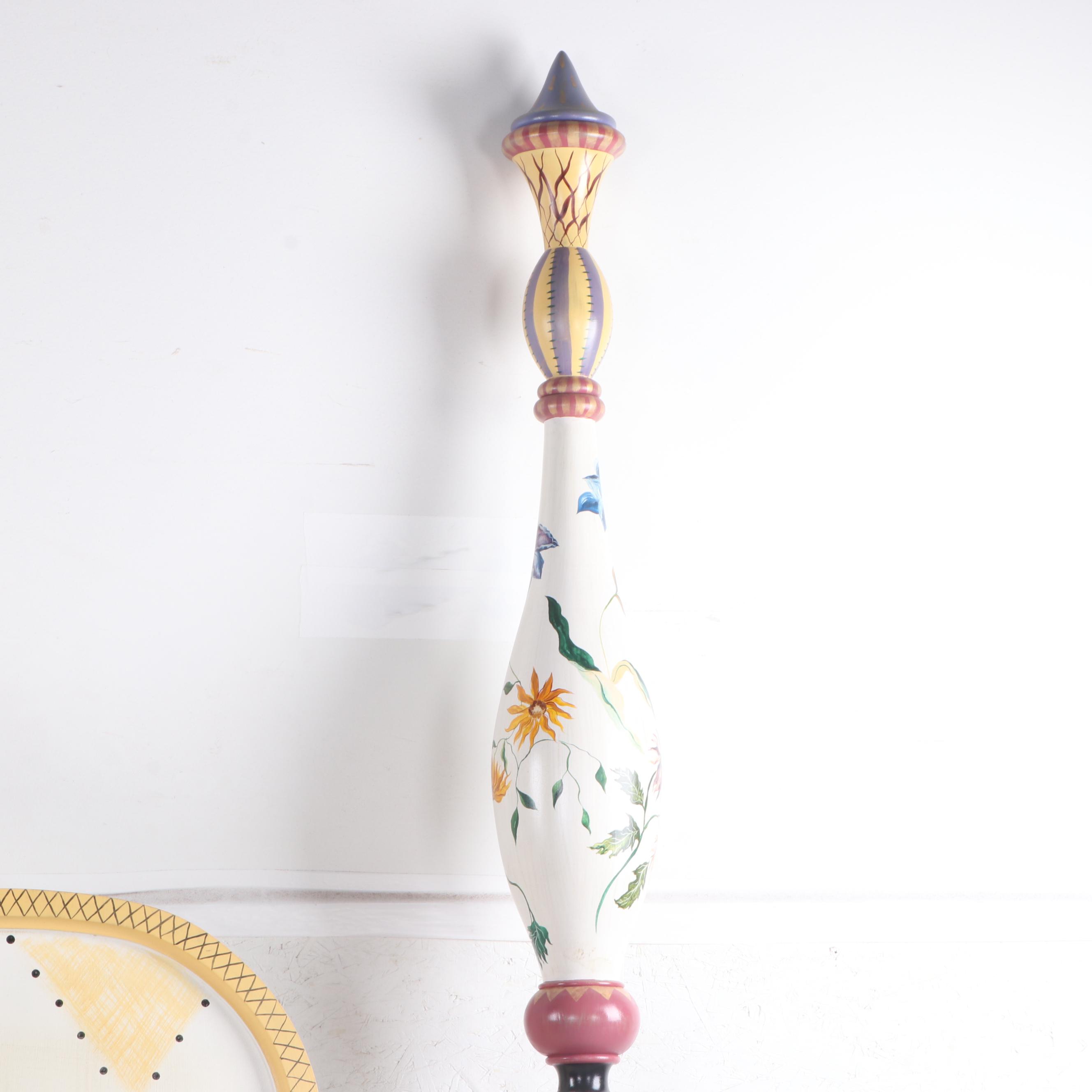 Stonehouse Farm Goods Hand-Painted Wood King Sized Bed Frame