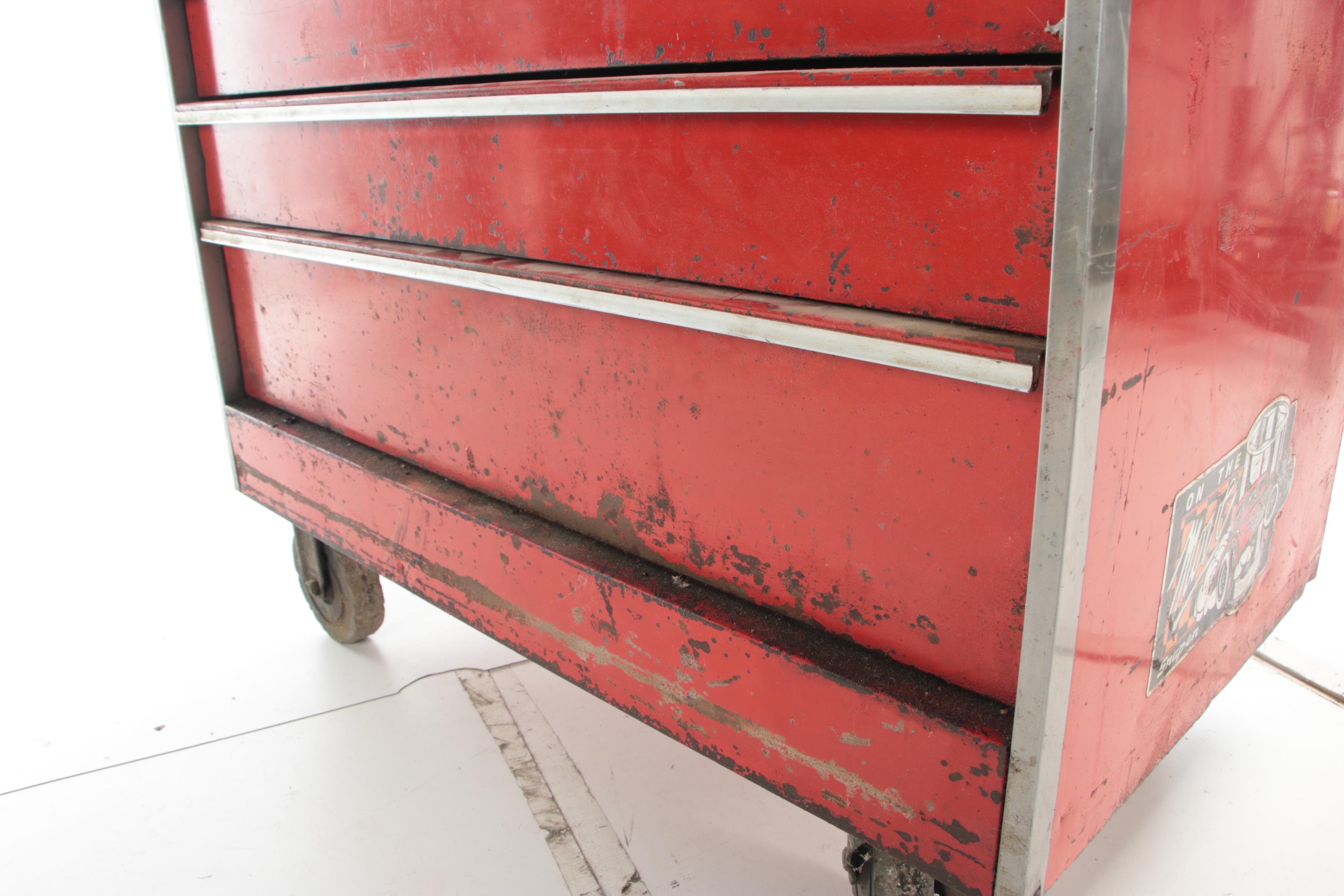Snap-On Motorcycle Garage Tool Chest, Hand and Power Tools, and More