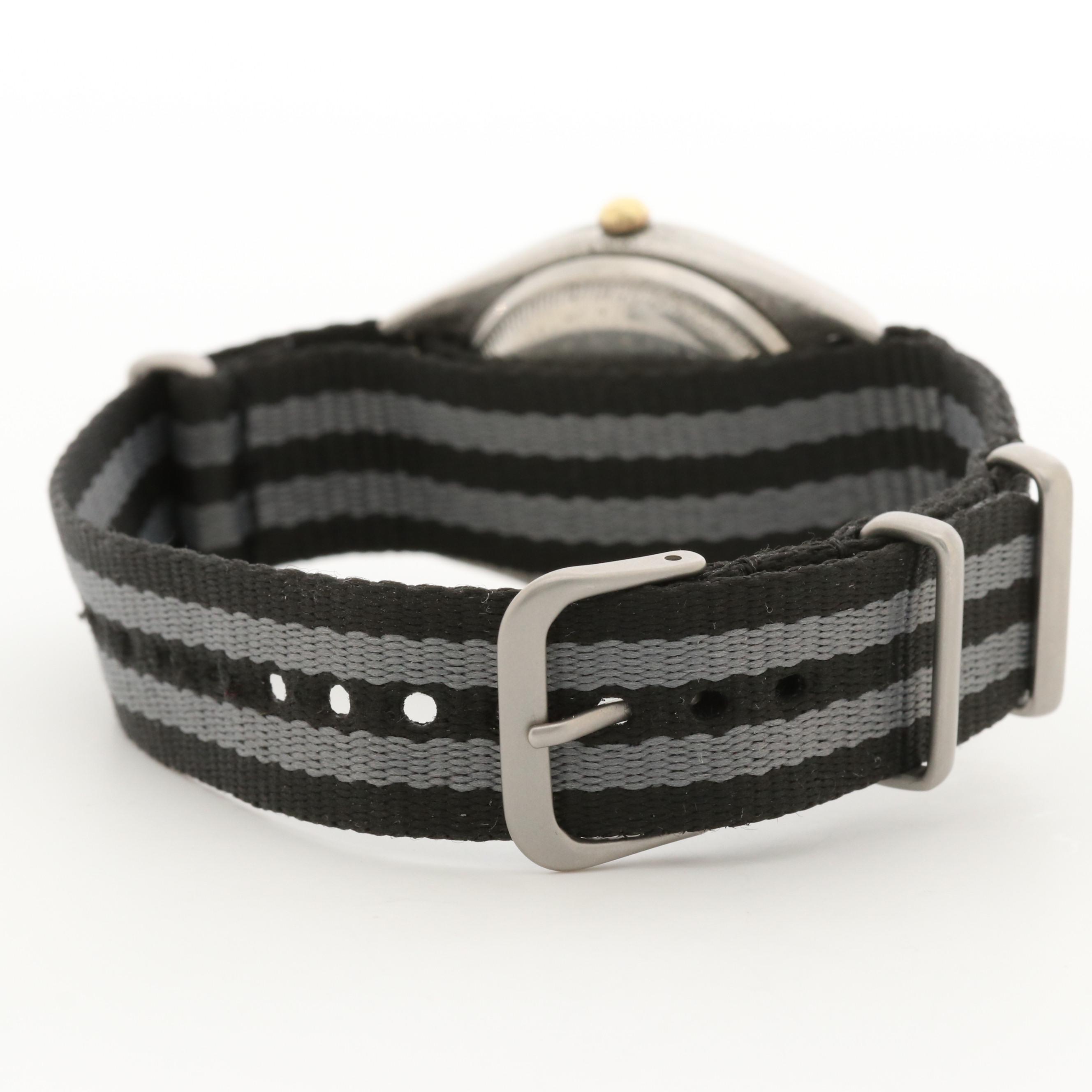 Vintage Rolex Datejust Big Bubbleback 14K Gold and Stainless Steel Watch,1947