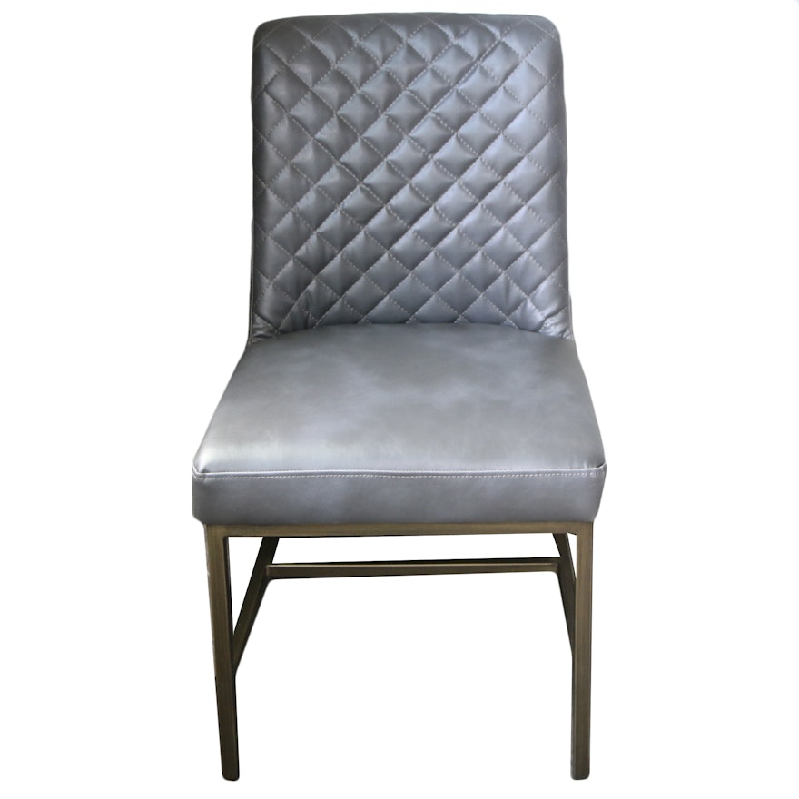 Contemporary Faux Leather Upholstered Side Chair