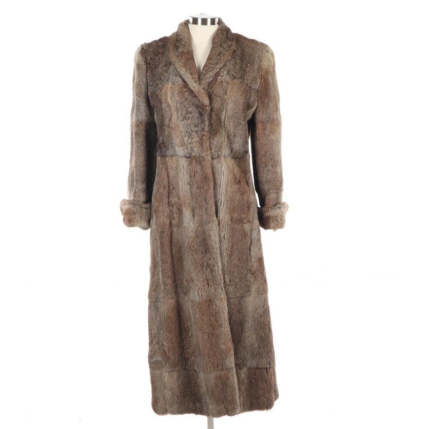 Giorgio Armani Full-Length Rabbit Fur Coat