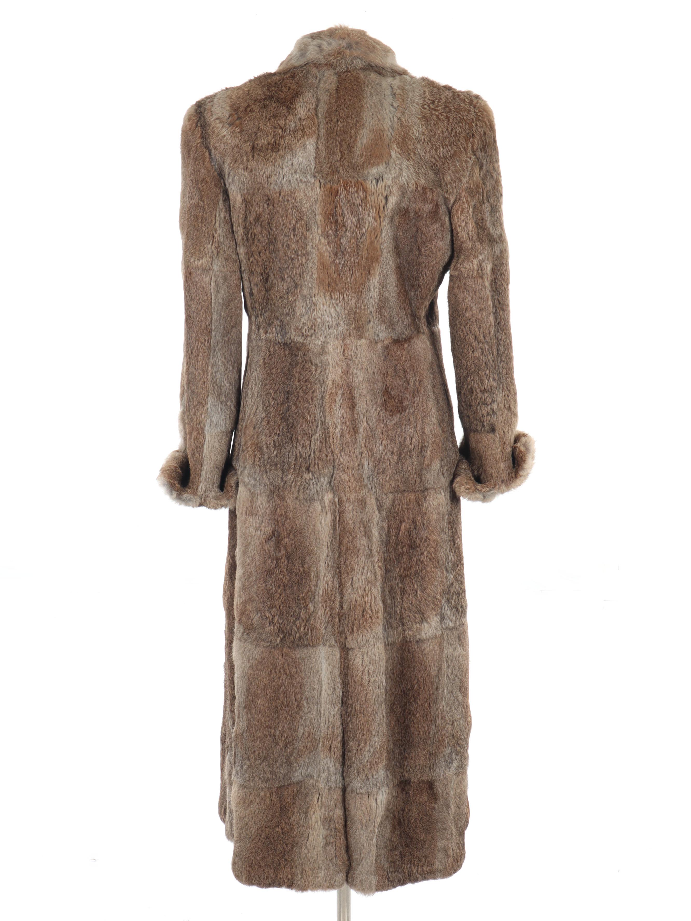 Giorgio Armani Full-Length Rabbit Fur Coat