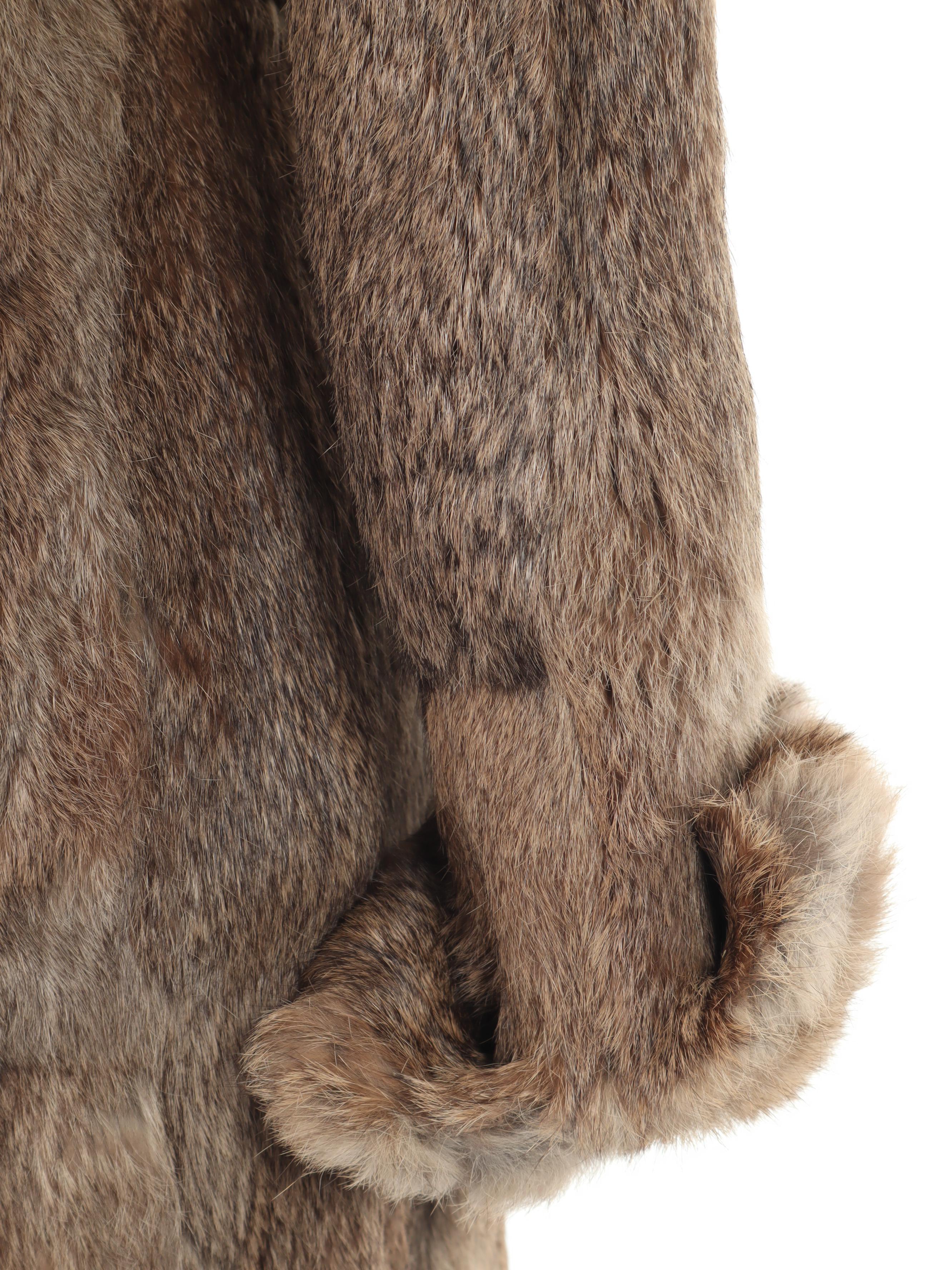 Giorgio Armani Full-Length Rabbit Fur Coat