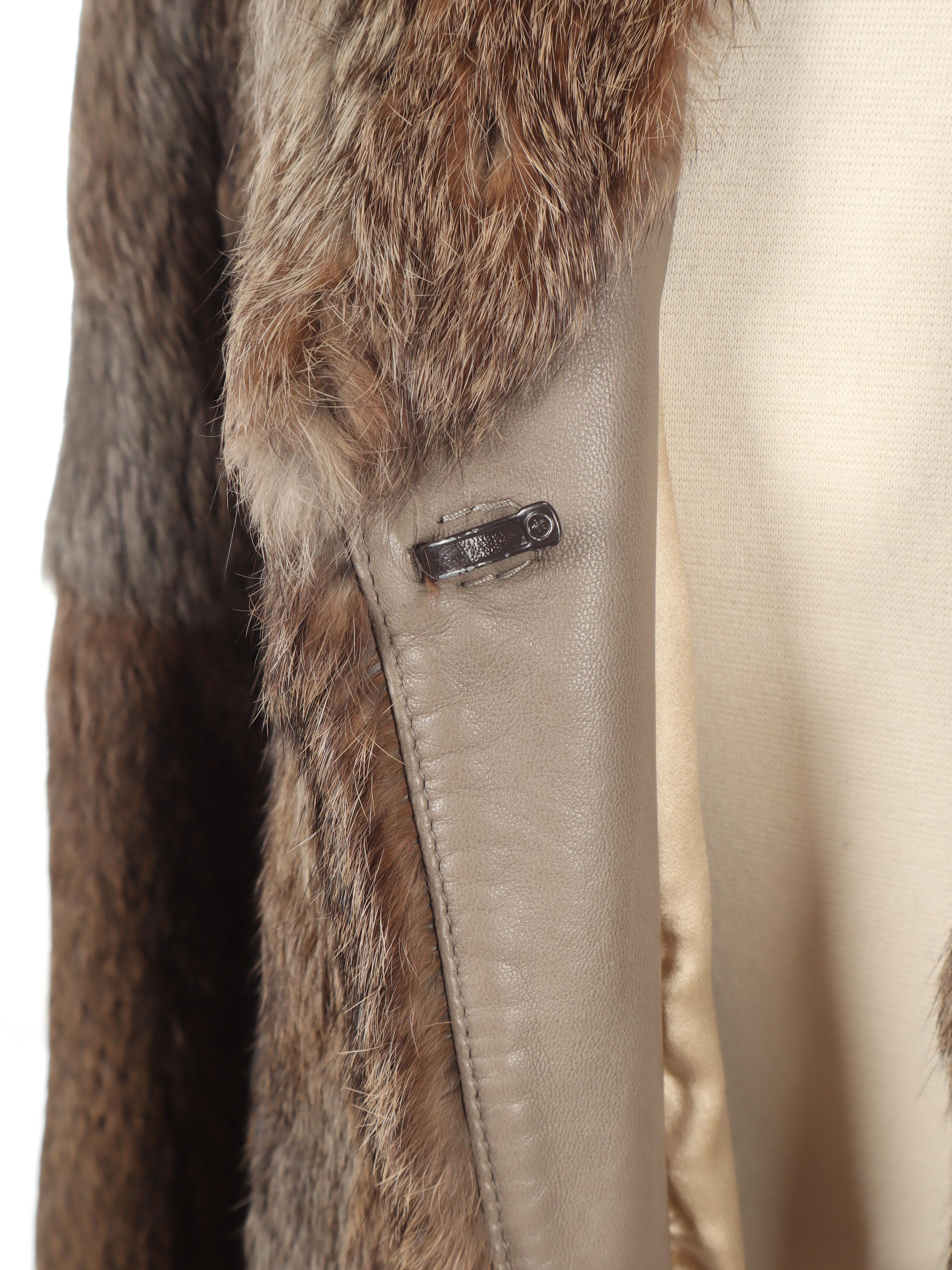 Giorgio Armani Full-Length Rabbit Fur Coat