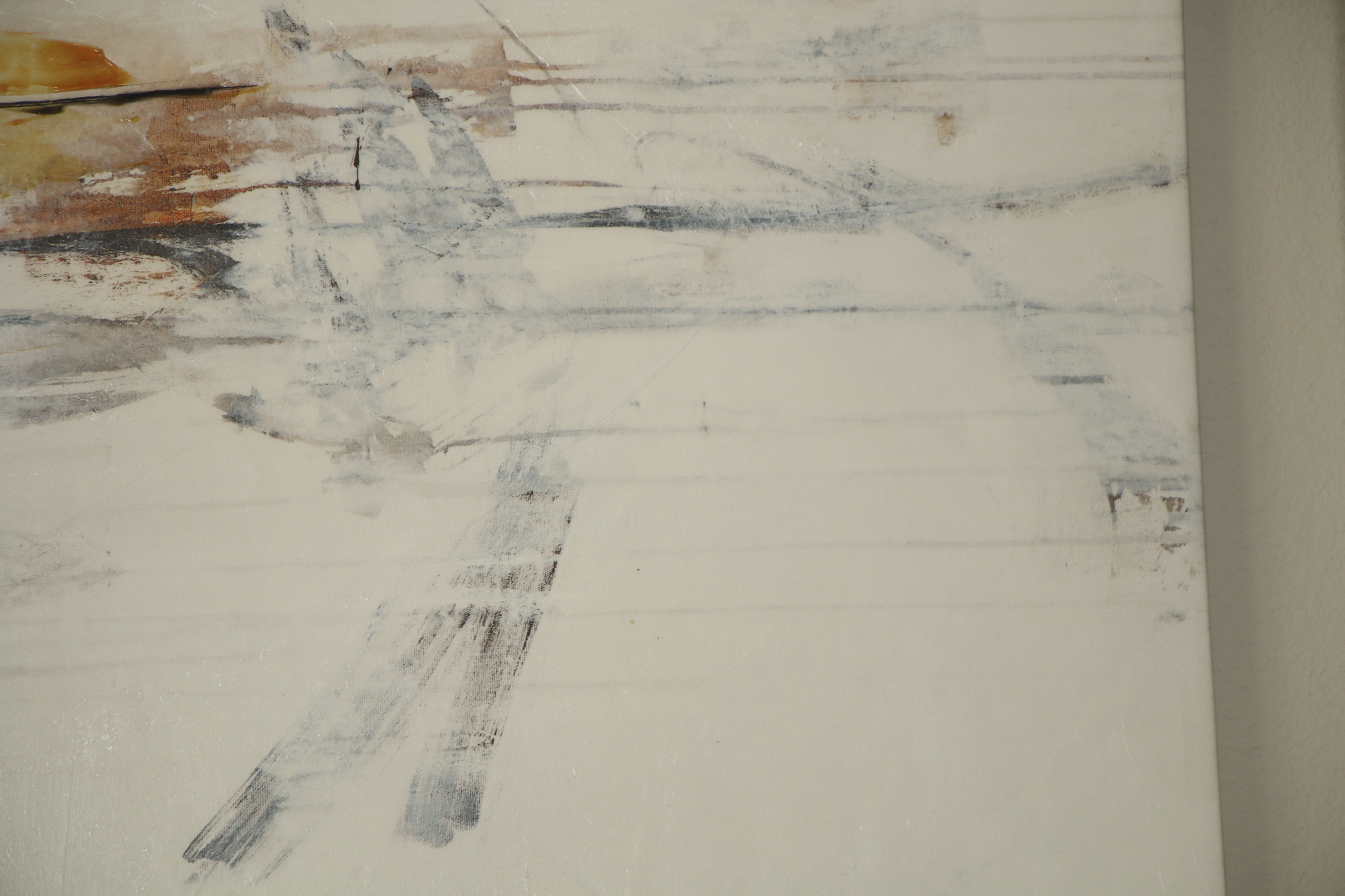 Abstract Embellished Giclee Print on Canvas