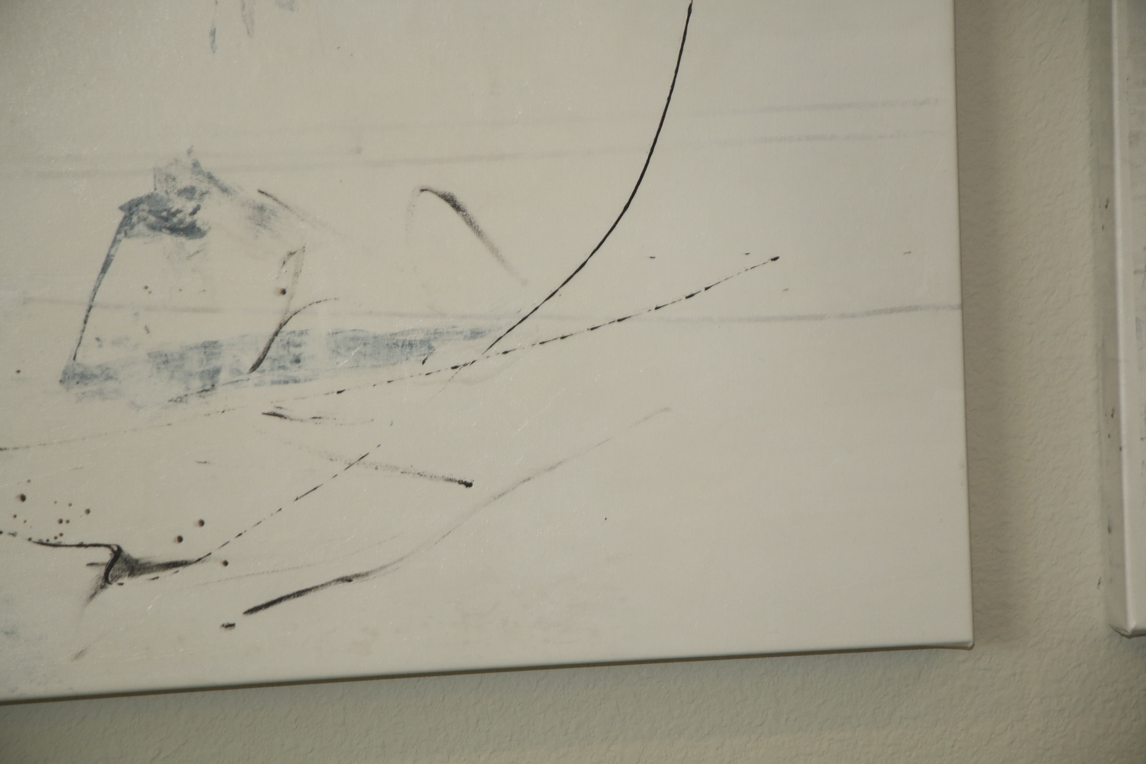 Abstract Embellished Giclee Print on Canvas