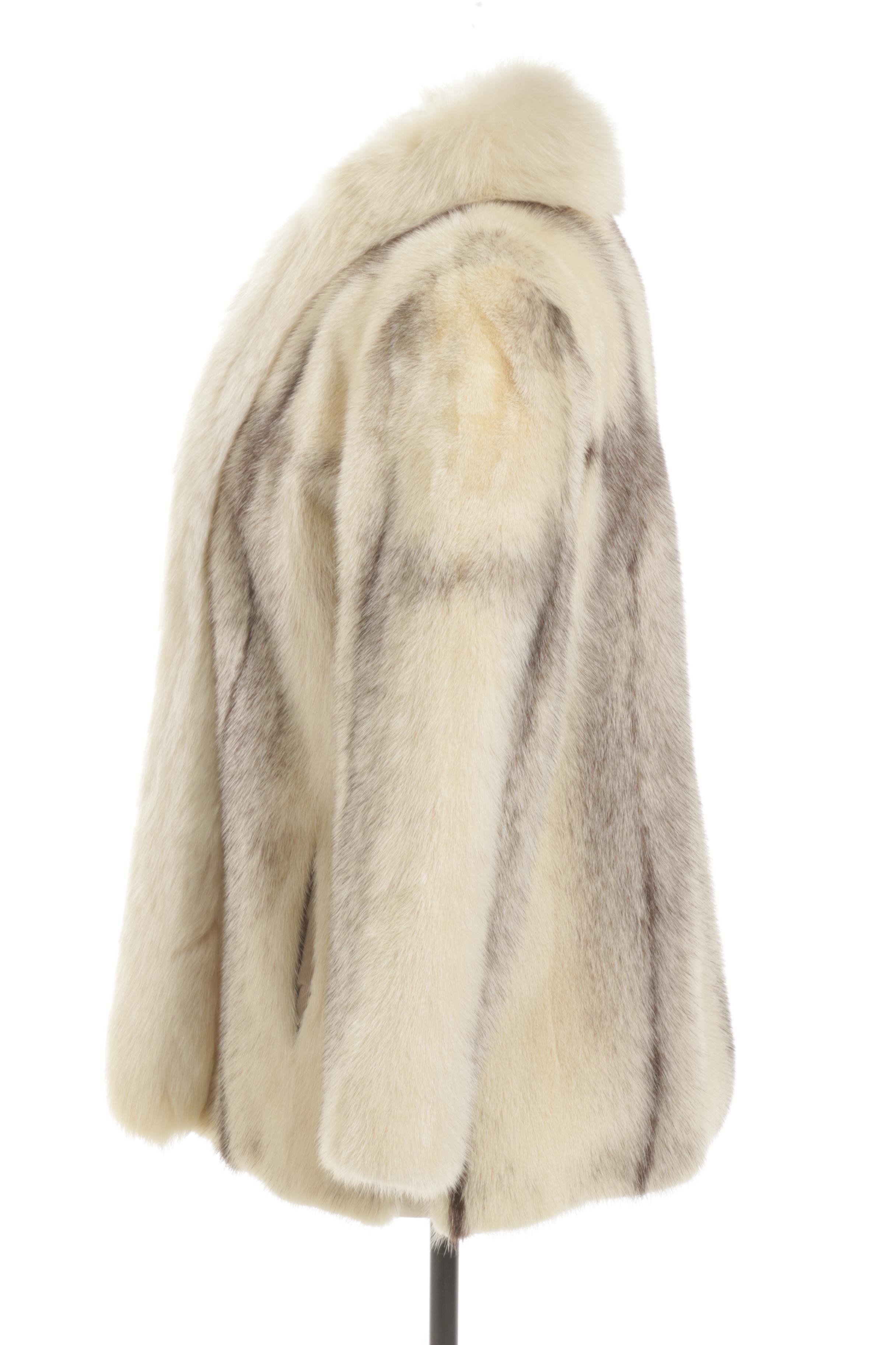 Emilio Gucci Cross Mink and Fox Fur Jacket, Vintage