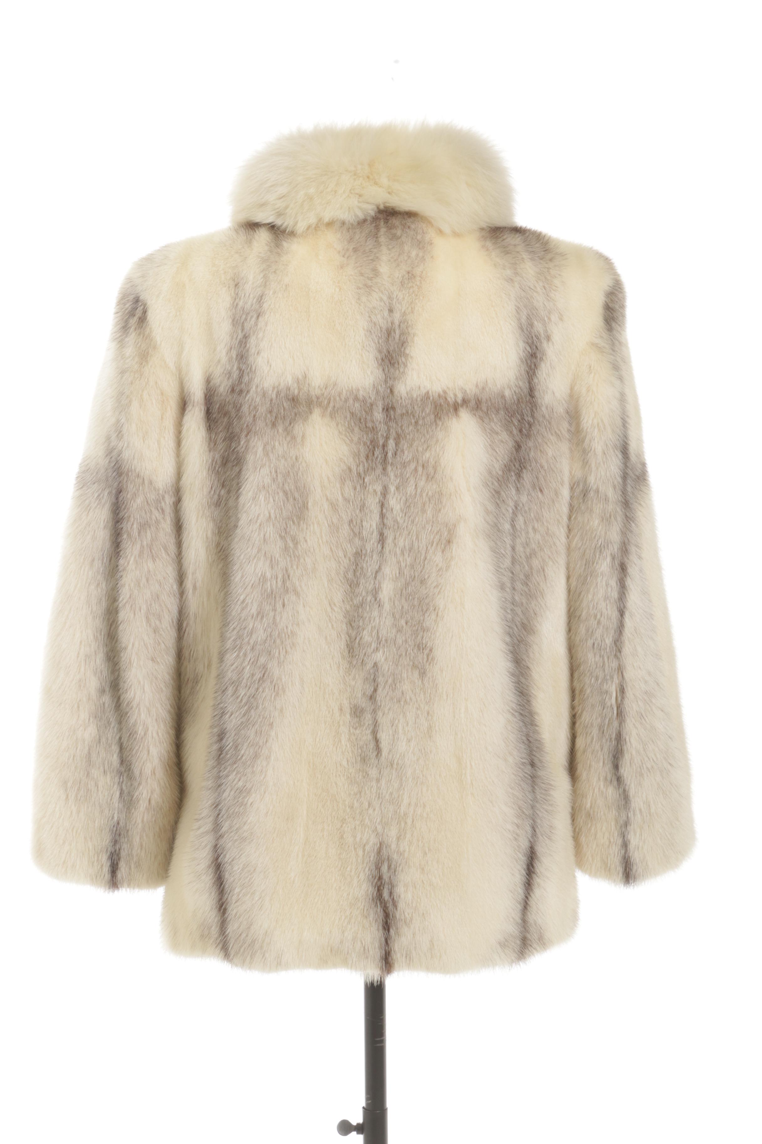 Emilio Gucci Cross Mink and Fox Fur Jacket, Vintage