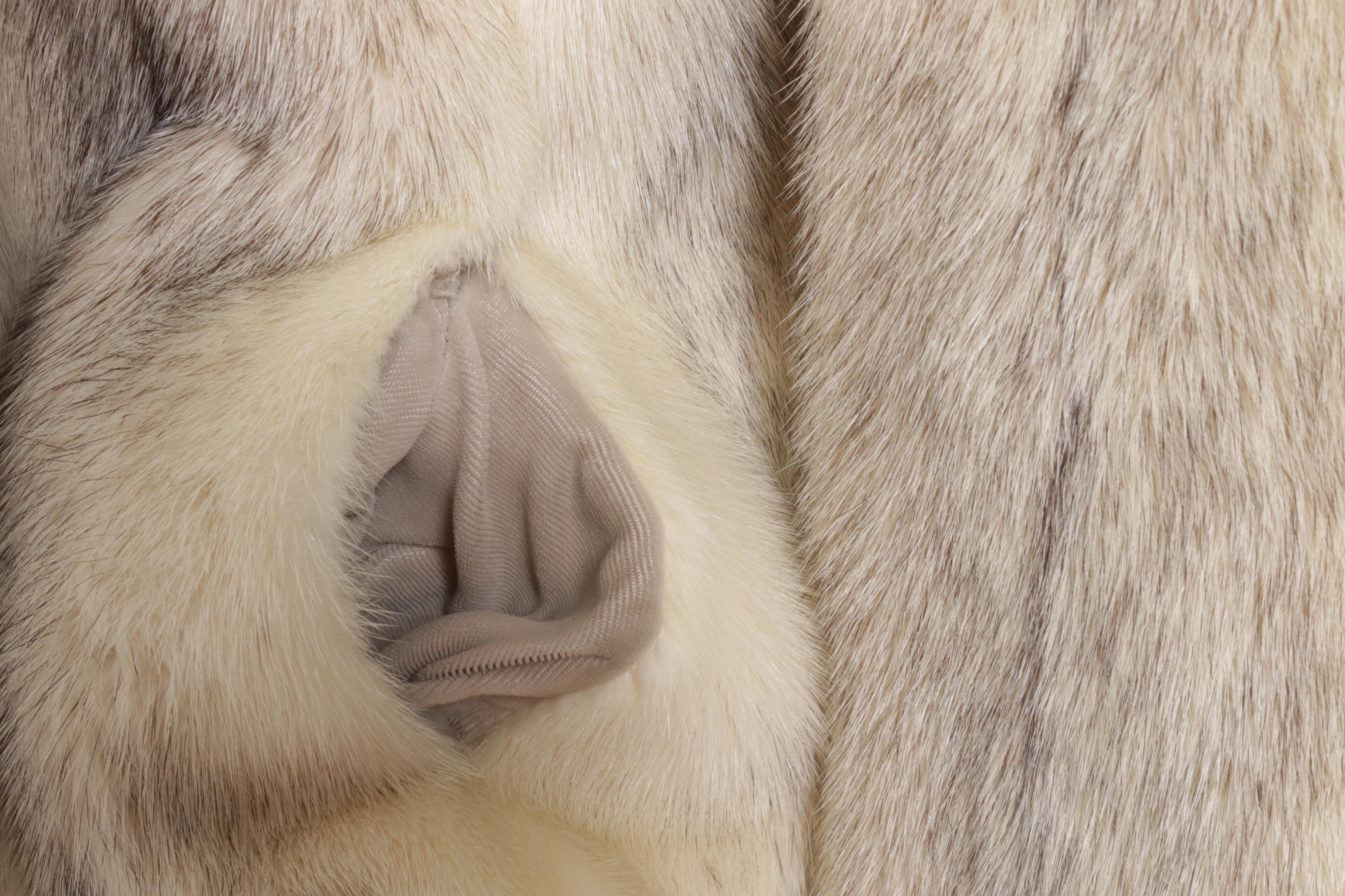 Emilio Gucci Cross Mink and Fox Fur Jacket, Vintage