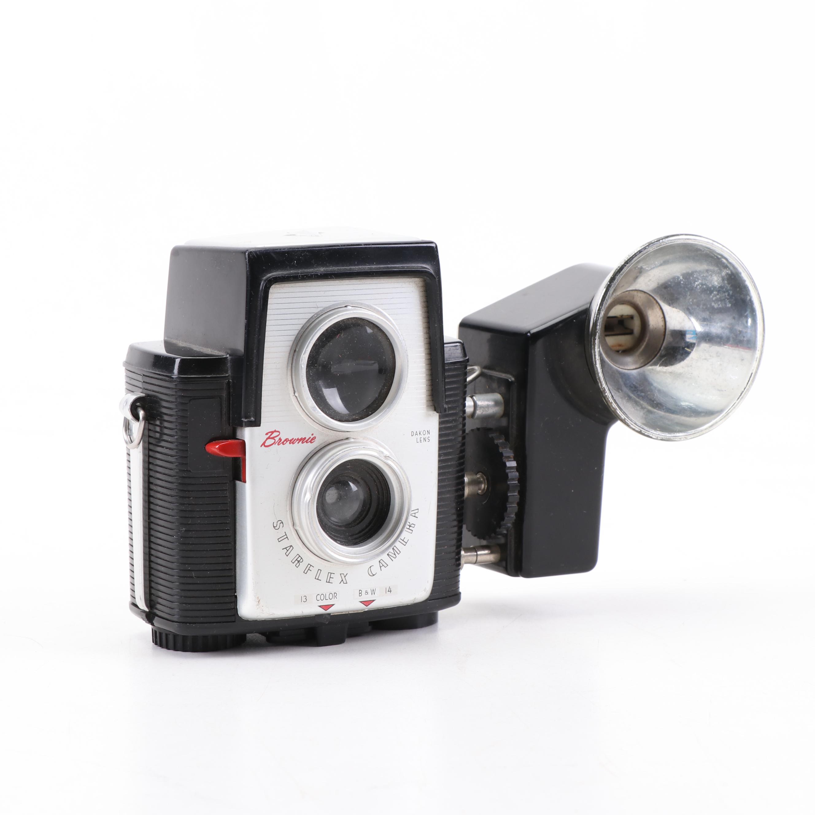 8 mm Movie Cameras including Kodak Brownie Starflex, Hawkeye 8, and Revere 8