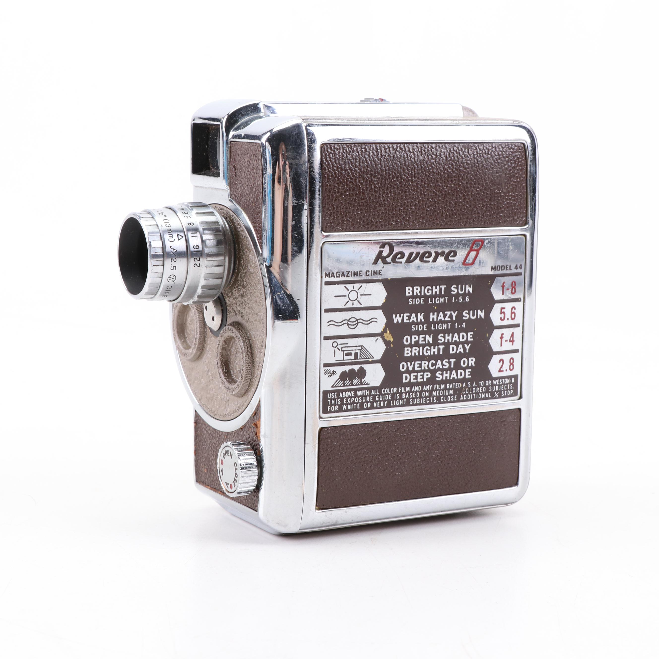 8 mm Movie Cameras including Kodak Brownie Starflex, Hawkeye 8, and Revere 8