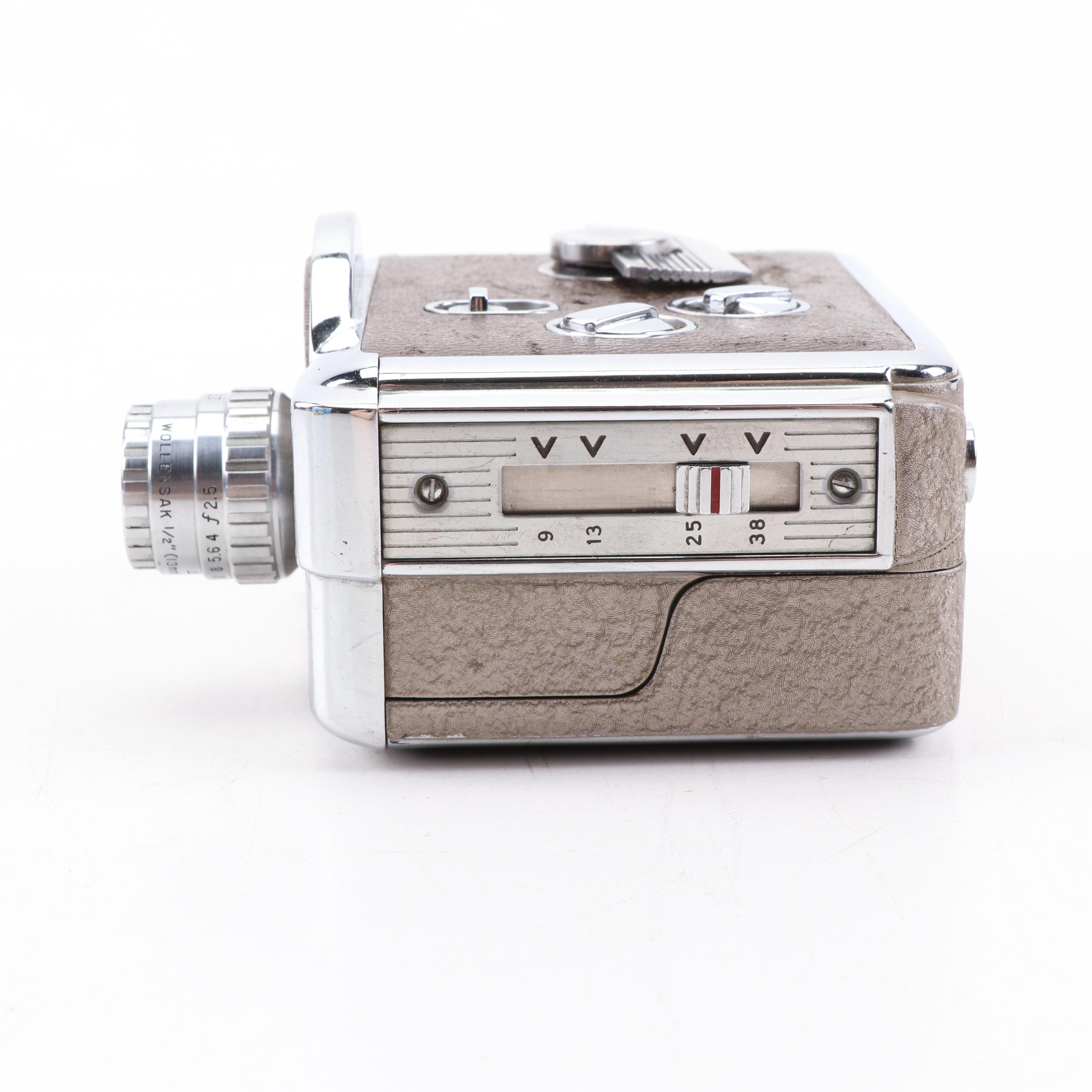 8 mm Movie Cameras including Kodak Brownie Starflex, Hawkeye 8, and Revere 8