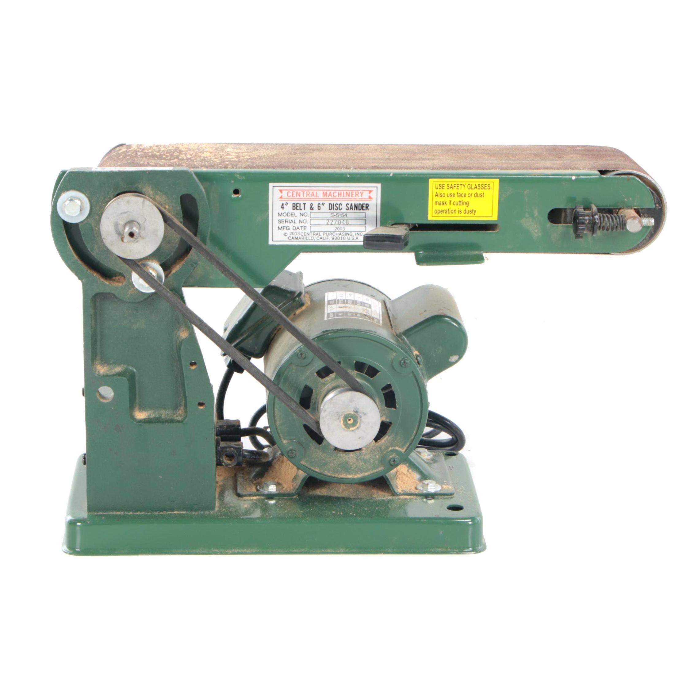 Central Machinery 4" Belt 6" Disc Sander S-5154