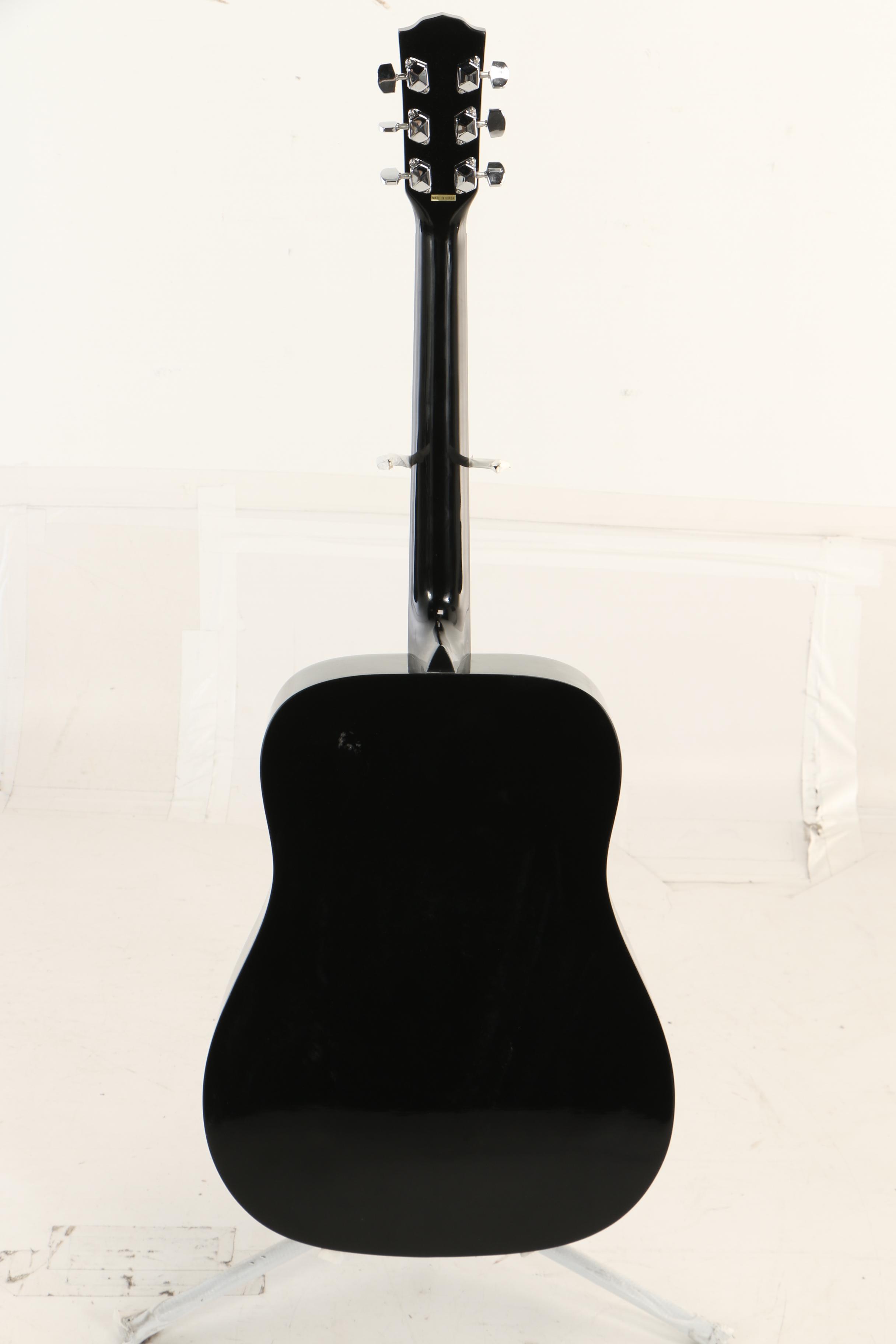 Fender DG-11 Black Dreadnought Acoustic Guitar