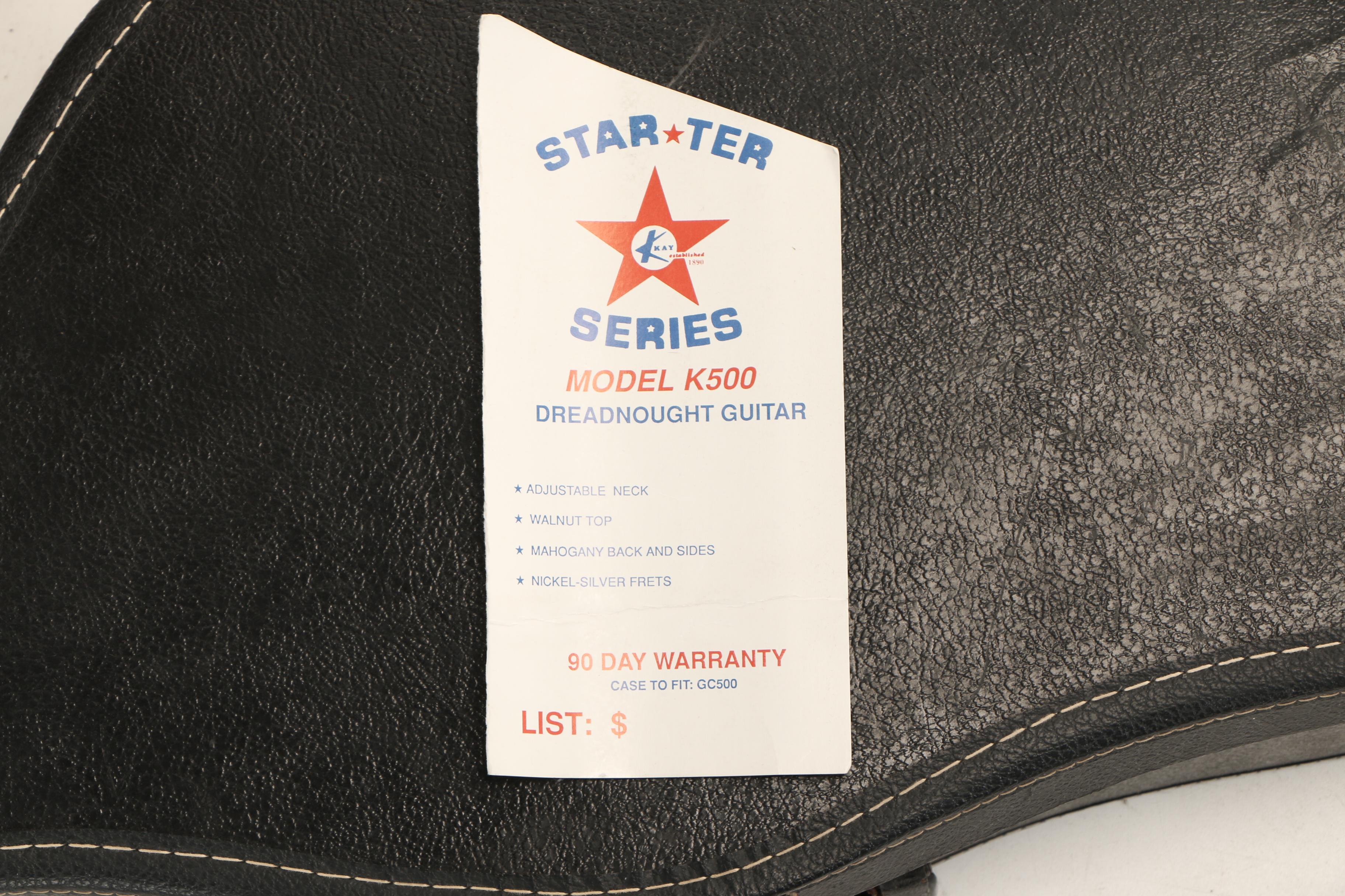 Kay Starter Star Series K500 Dreadnought Acoustic Guitar