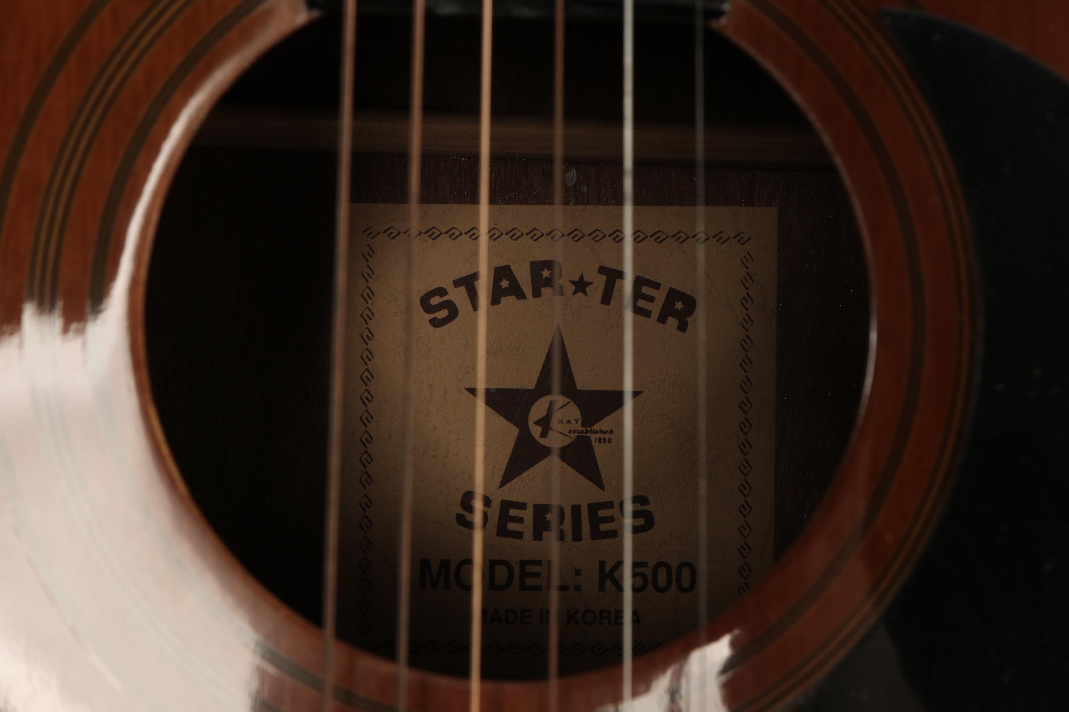 Kay Starter Star Series K500 Dreadnought Acoustic Guitar