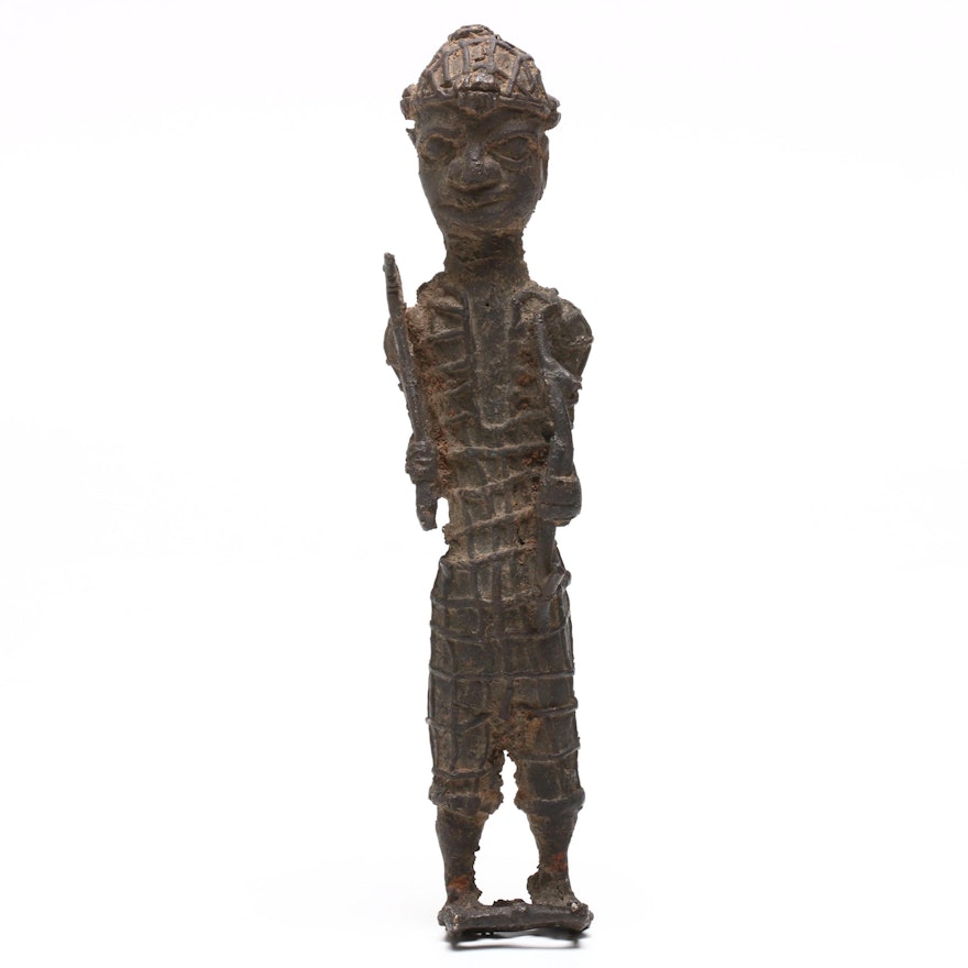 Maasai Tribal East African Metal Figure, Late 19th-to-Early 20th Century