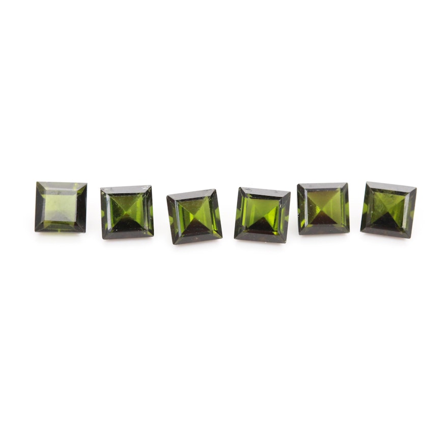 Loose 2.21 CTW Green Tourmaline Gemstones