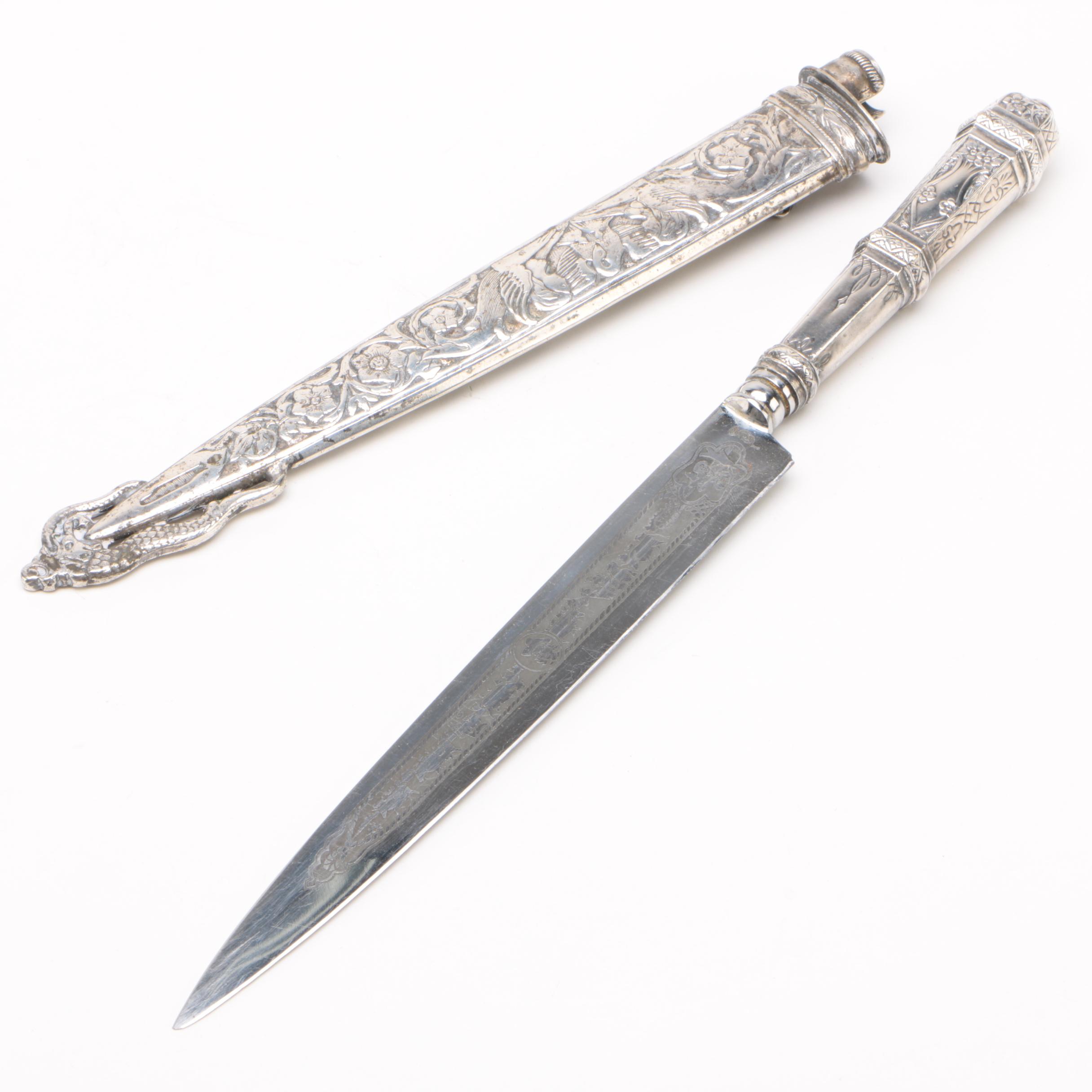 Inox Brazilian "Gaucha" Verijero Boot Knife with Scabbard