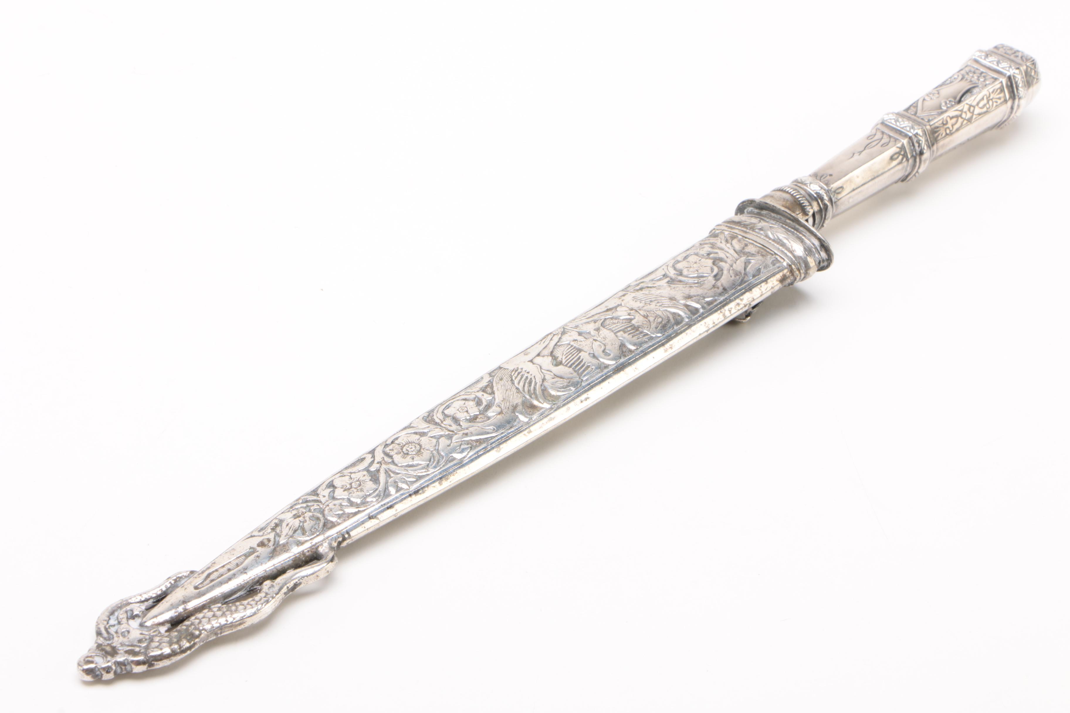 Inox Brazilian "Gaucha" Verijero Boot Knife with Scabbard