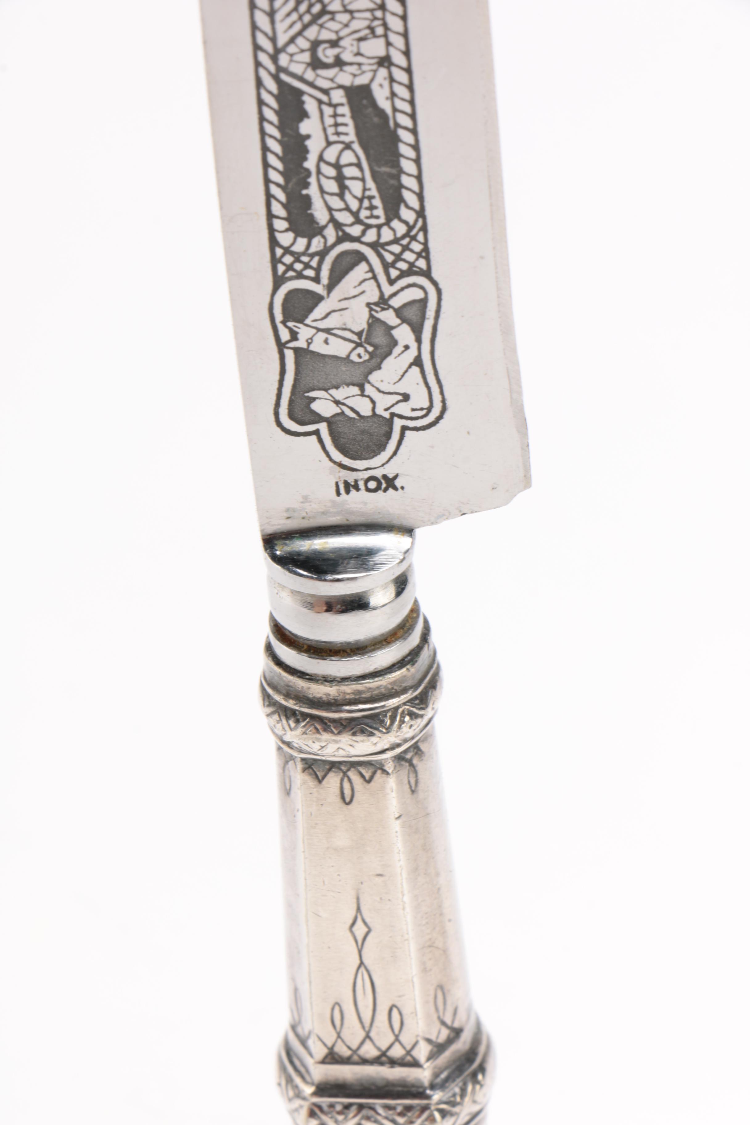 Inox Brazilian "Gaucha" Verijero Boot Knife with Scabbard