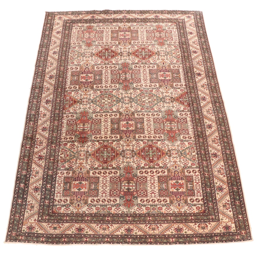 Hand-Knotted Turkish Kayseri Wool Room Sized Rug