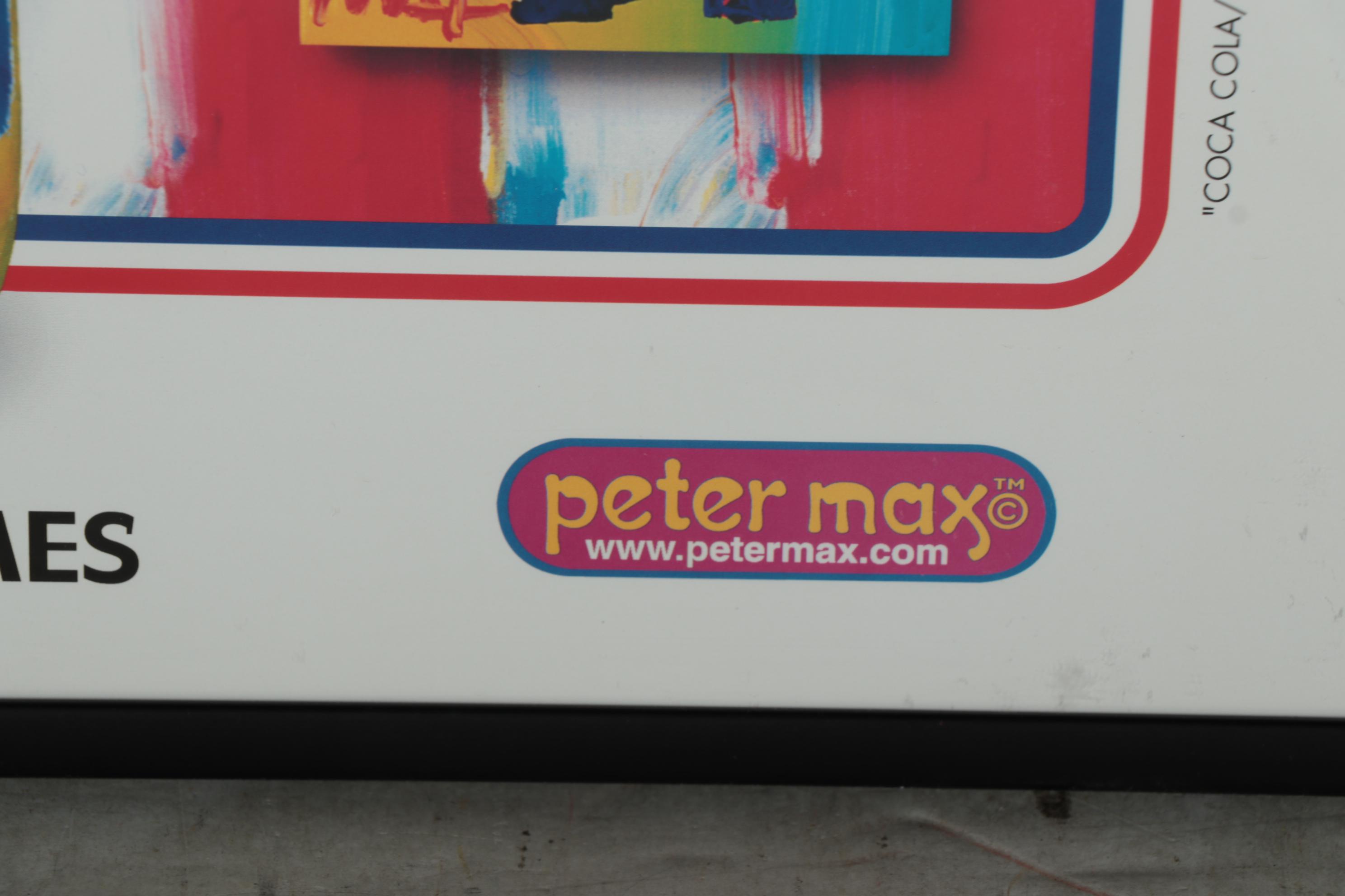 Peter Max 2002 Olympic Games Giclée Poster "Coca Cola/America"