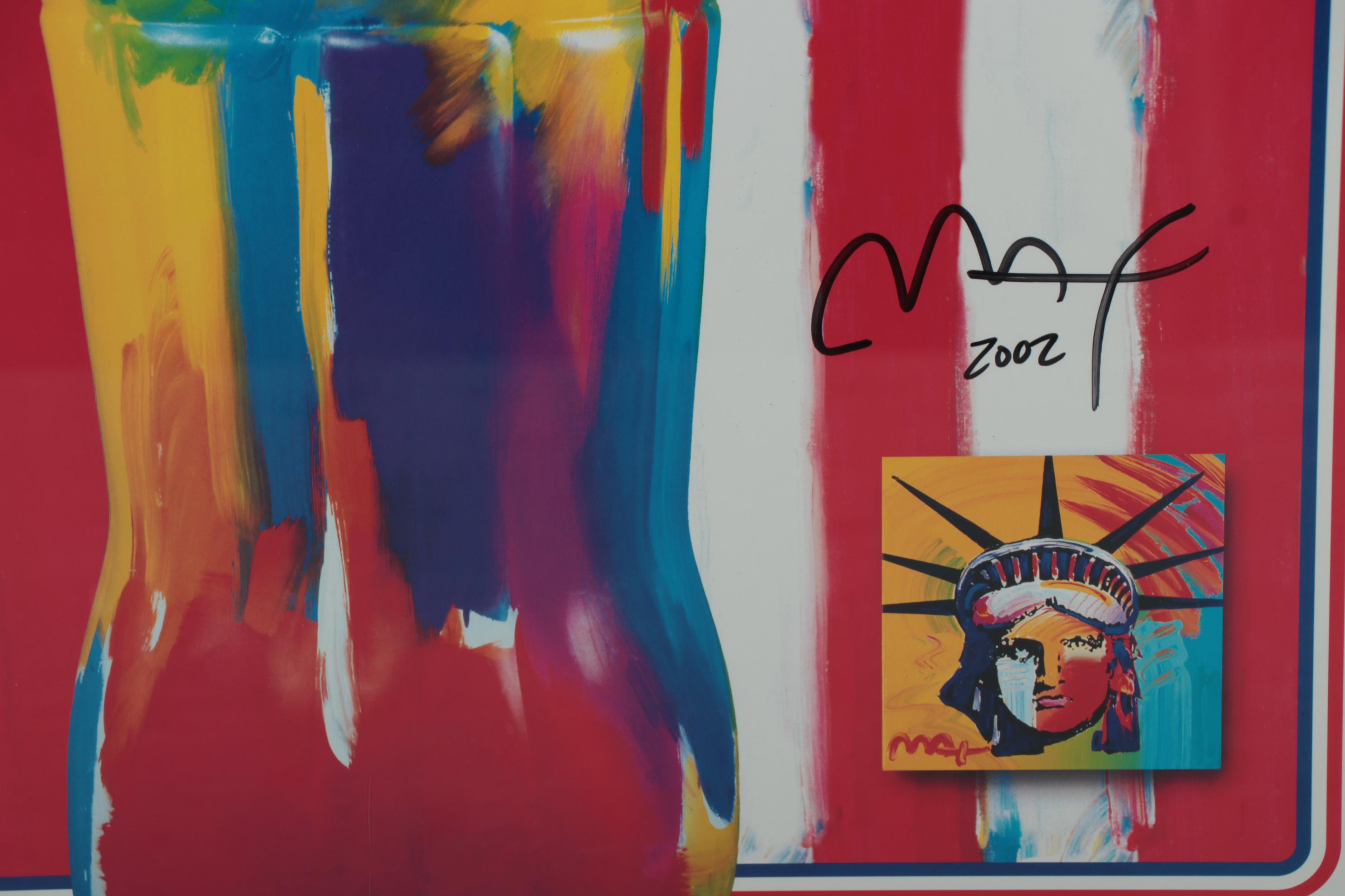 Peter Max 2002 Olympic Games Giclée Poster "Coca Cola/America"