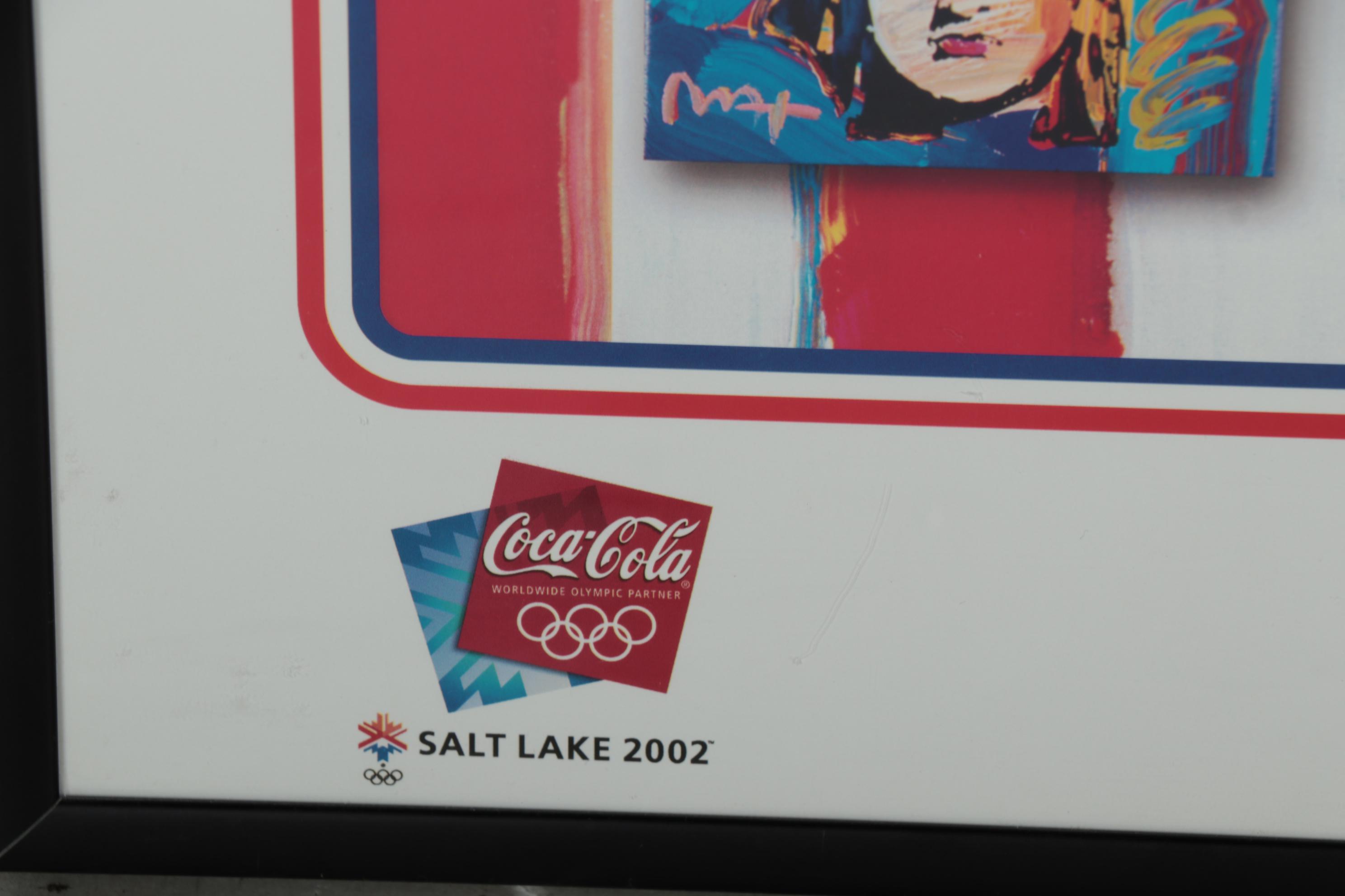 Peter Max 2002 Olympic Games Giclée Poster "Coca Cola/America"