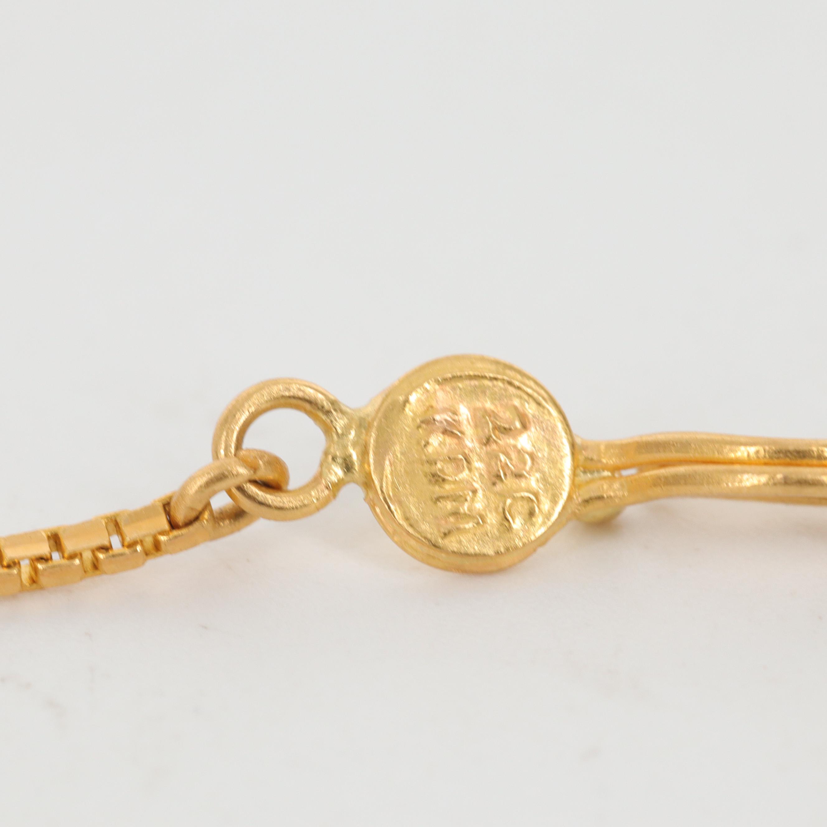 18K Yellow Gold Diamond Cut Bead and Black Coral Necklace