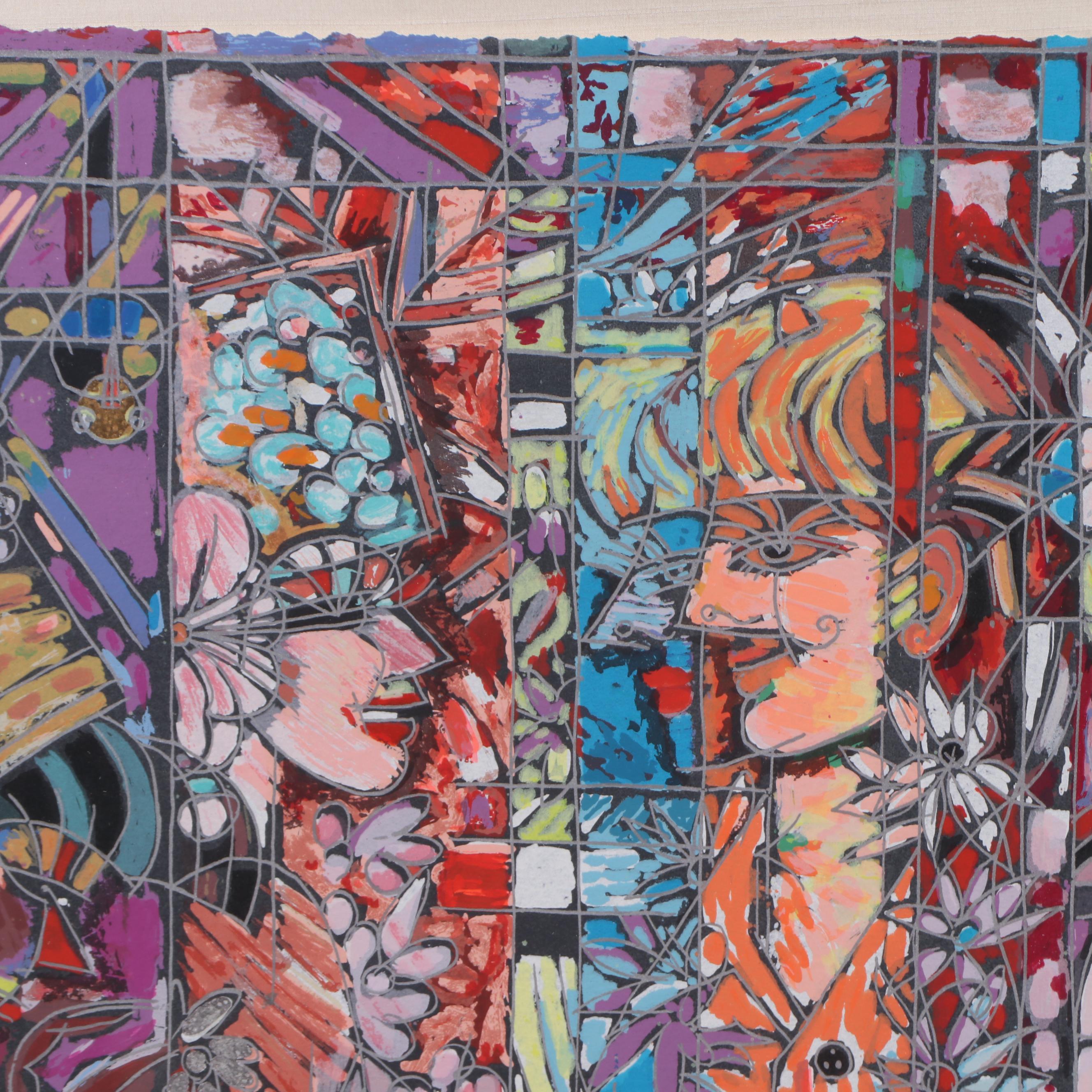 Cheng Ji Serigraph "Celebration"