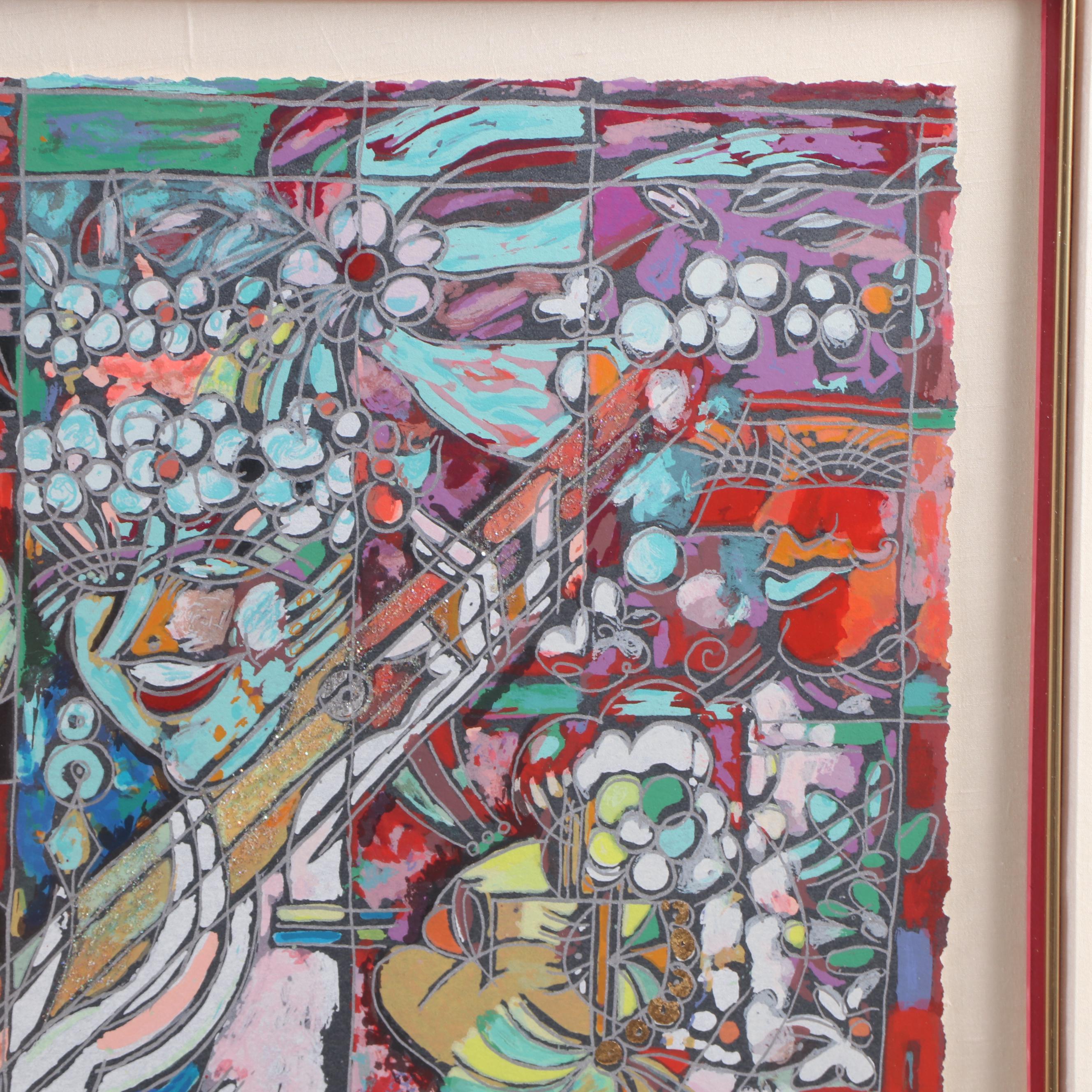 Cheng Ji Serigraph "Celebration"