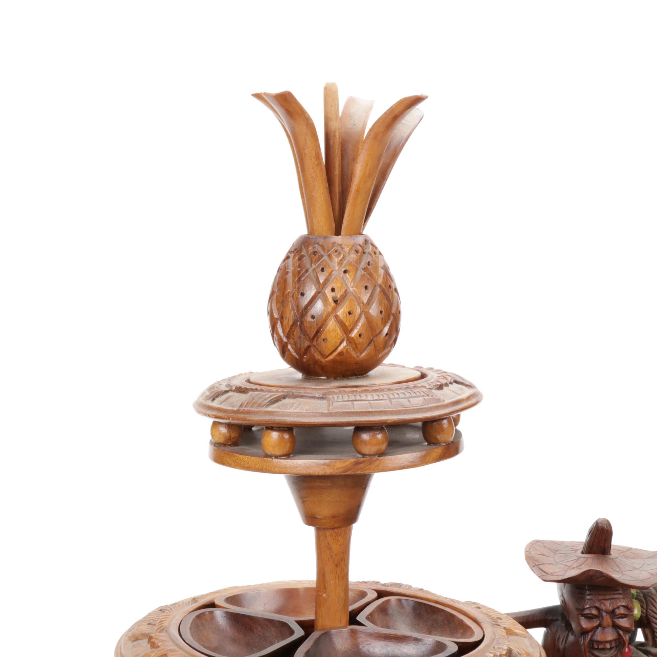 Hand-Carved Teak Wood Decor and Serveware