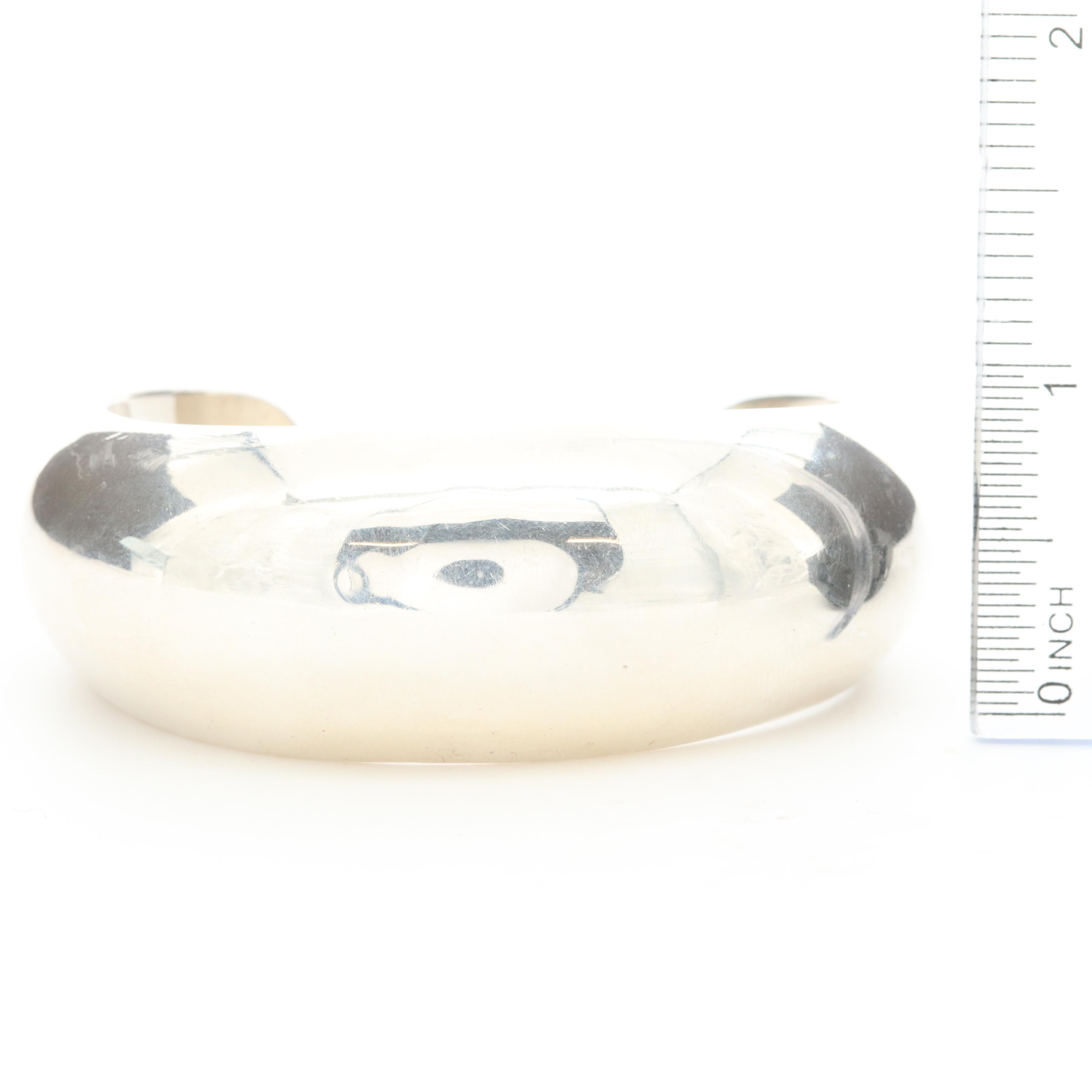 Artie Yellowhorse and Henry Chakee Navajo Diné Sterling Cuff Bracelet