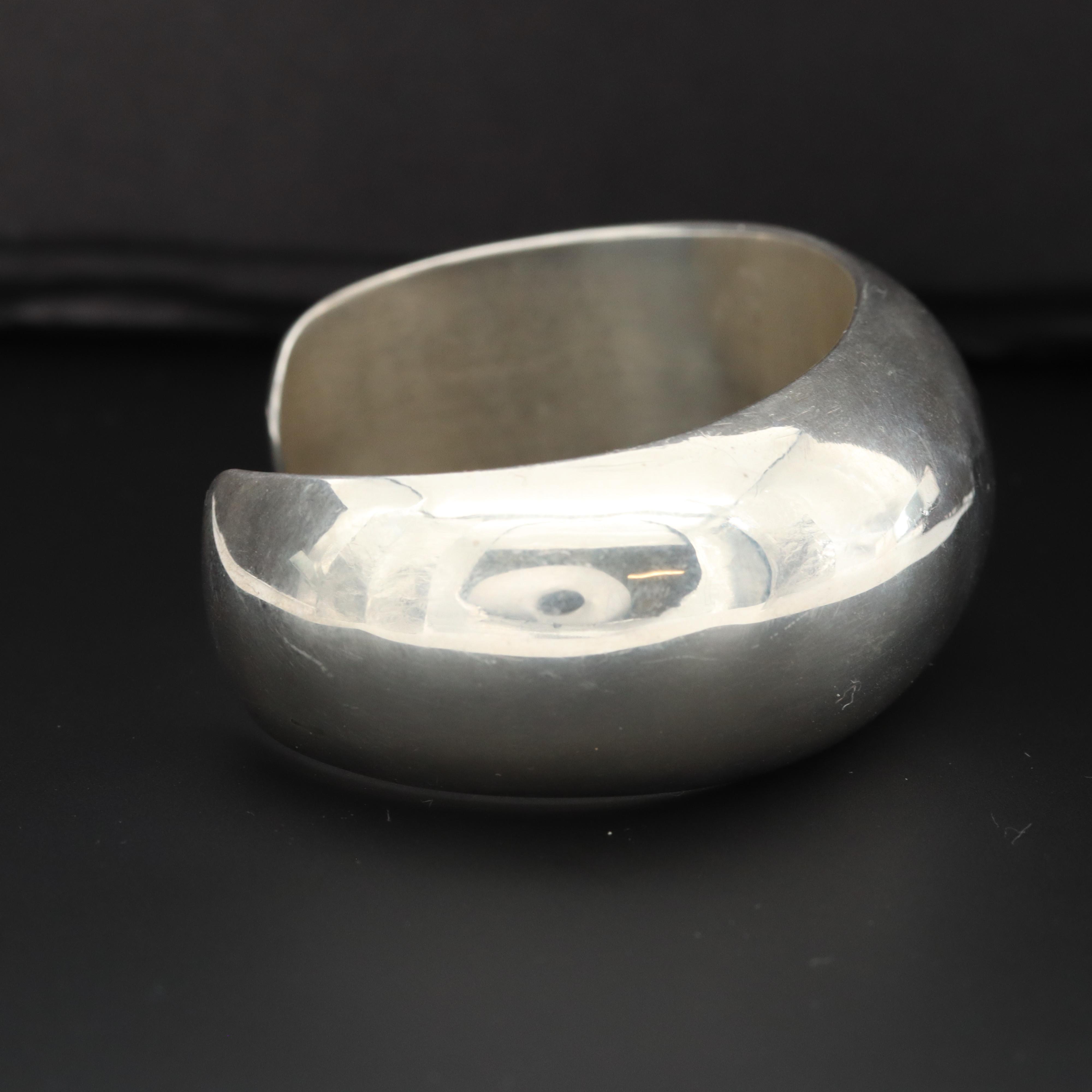 Artie Yellowhorse and Henry Chakee Navajo Diné Sterling Cuff Bracelet