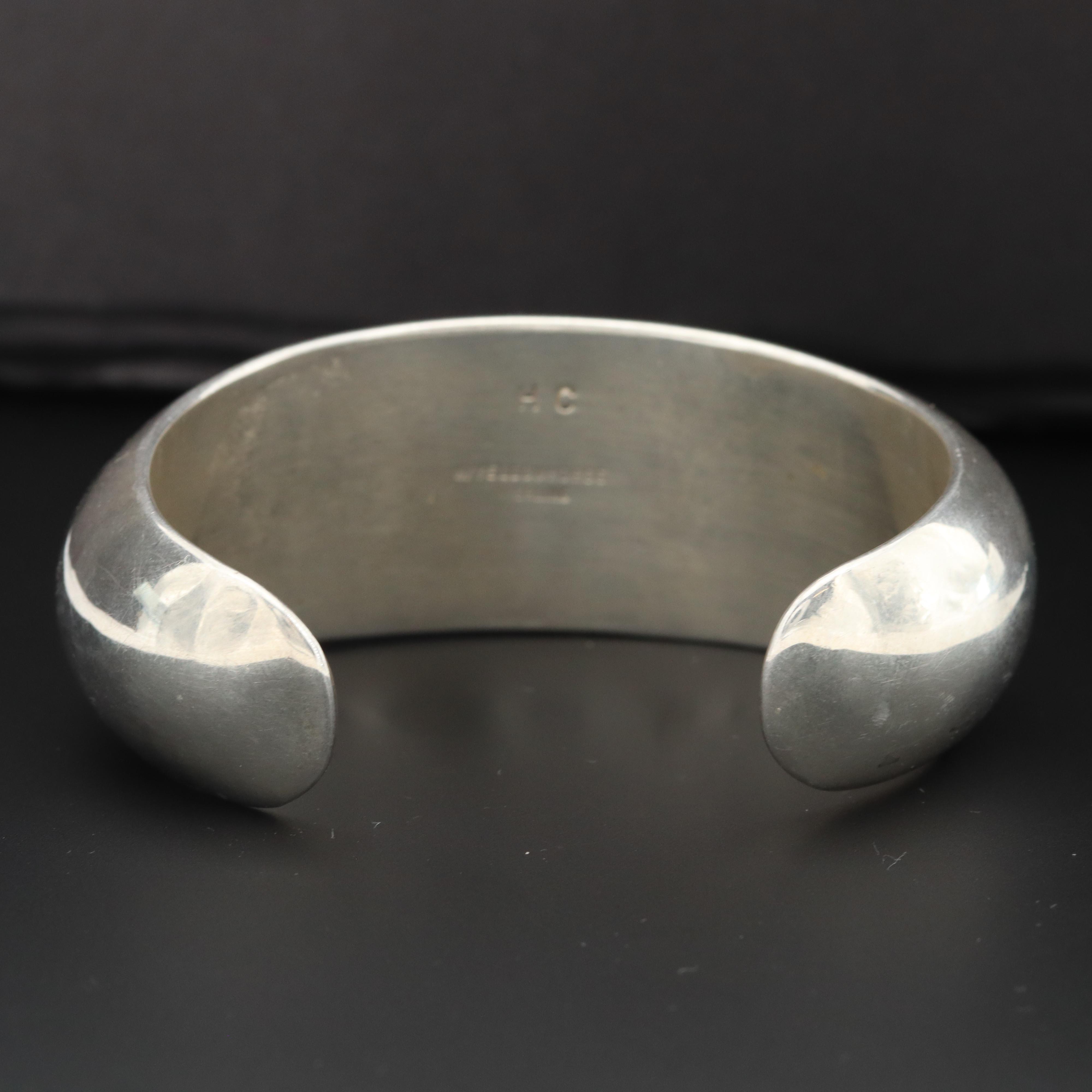 Artie Yellowhorse and Henry Chakee Navajo Diné Sterling Cuff Bracelet