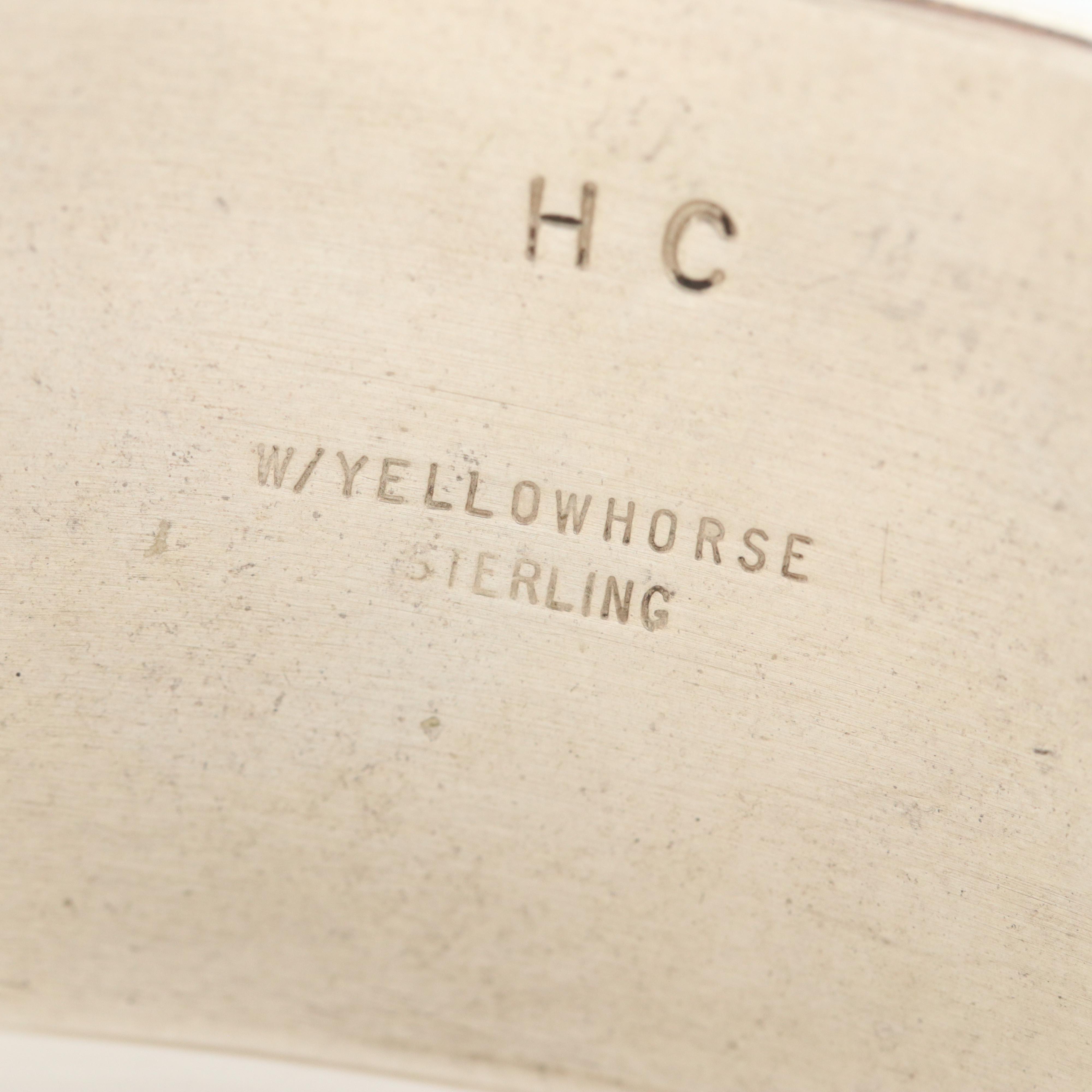 Artie Yellowhorse and Henry Chakee Navajo Diné Sterling Cuff Bracelet