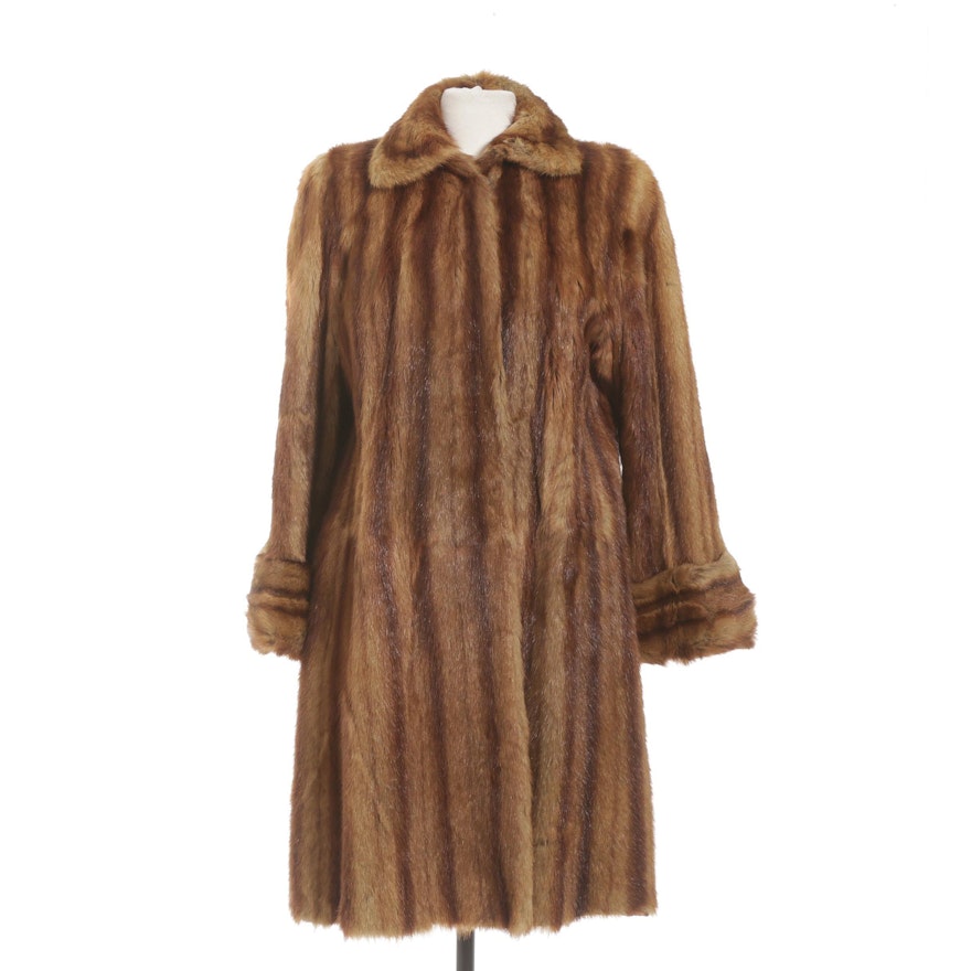 Marmot Fur Coat, Vintage