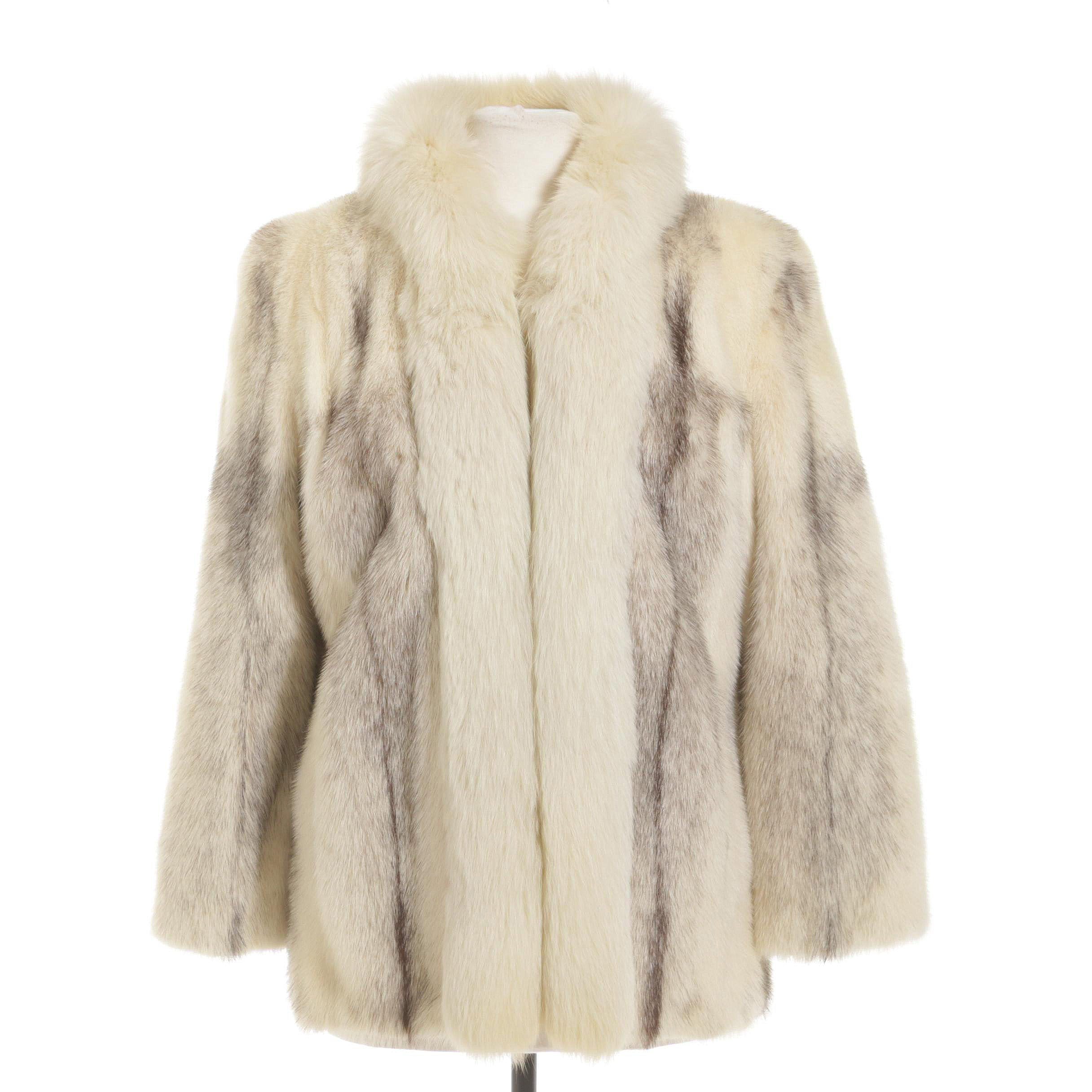 Emilio Gucci Cross Mink and Fox Fur Jacket, Vintage