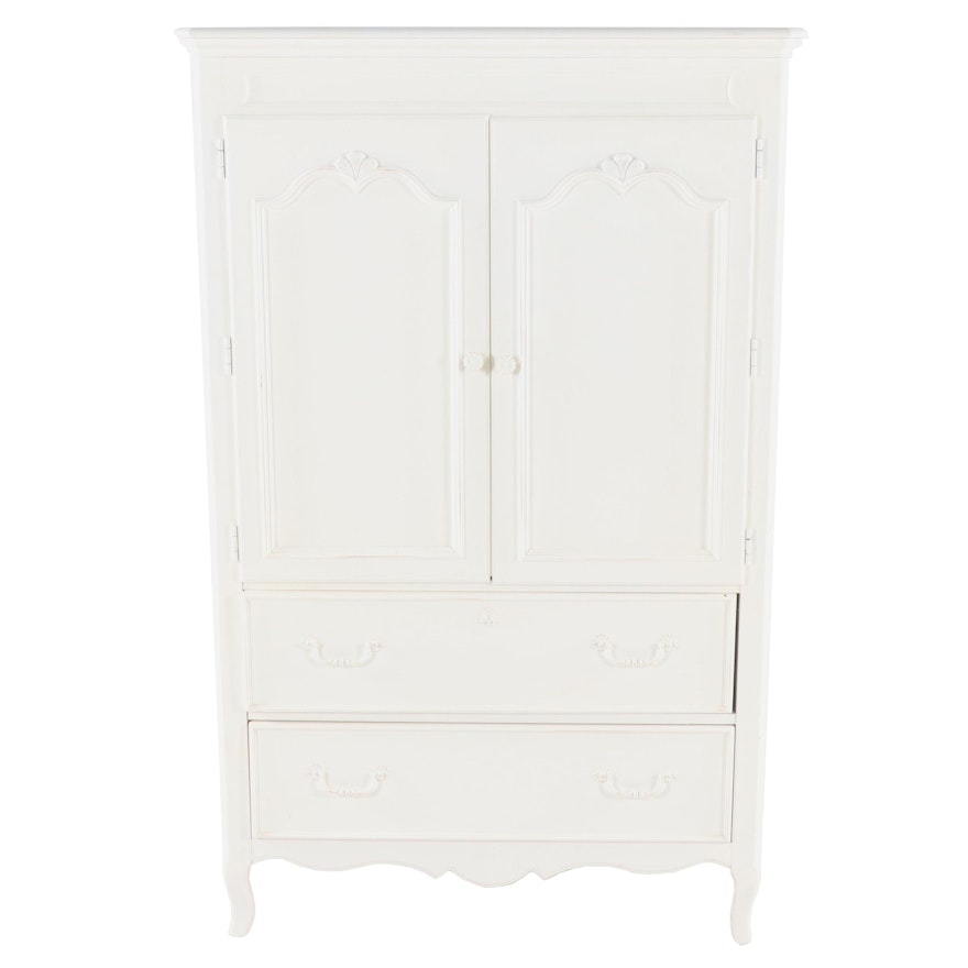 Contemporary Stanley Furniture Young America White Painted Wood Chest