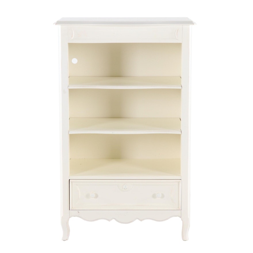 Contemporary Stanley Furniture Young America White Painted Wood Bookcase