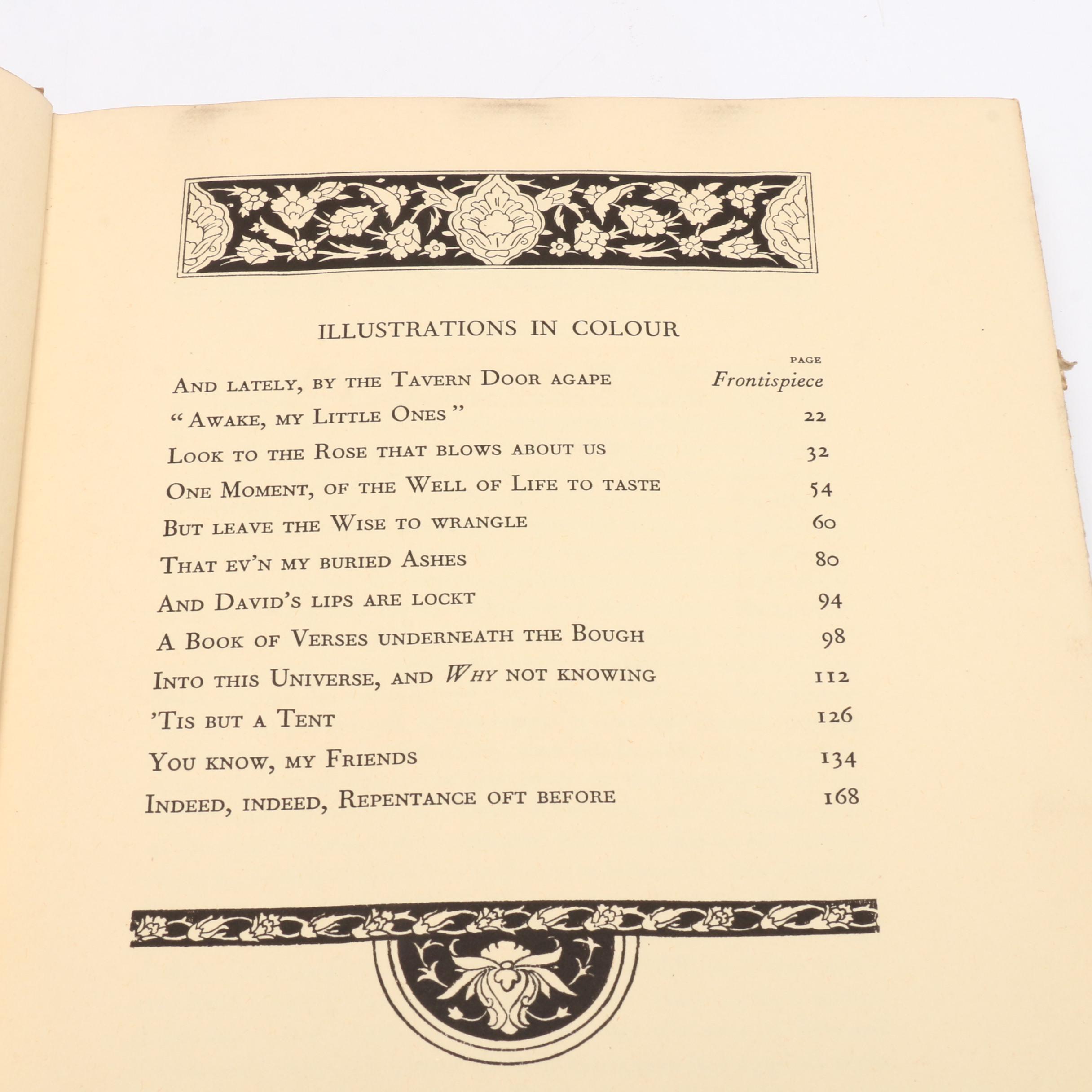 Classical Literature with Willy Pogány Illustrated "Rubáiyát of Omar Khayyám"