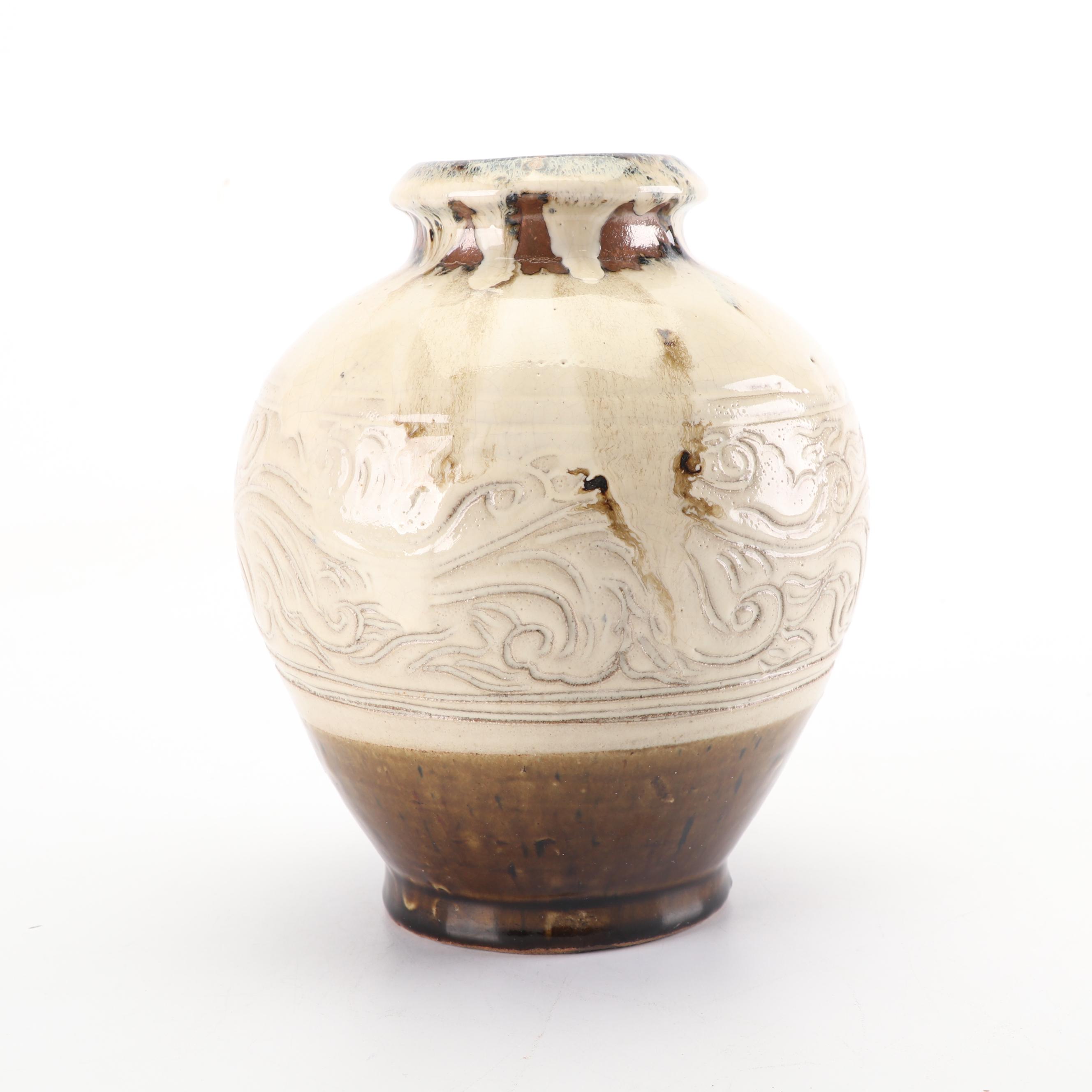 Sakuma Totaro Japanese Mashiko Mingei Art Pottery Vase