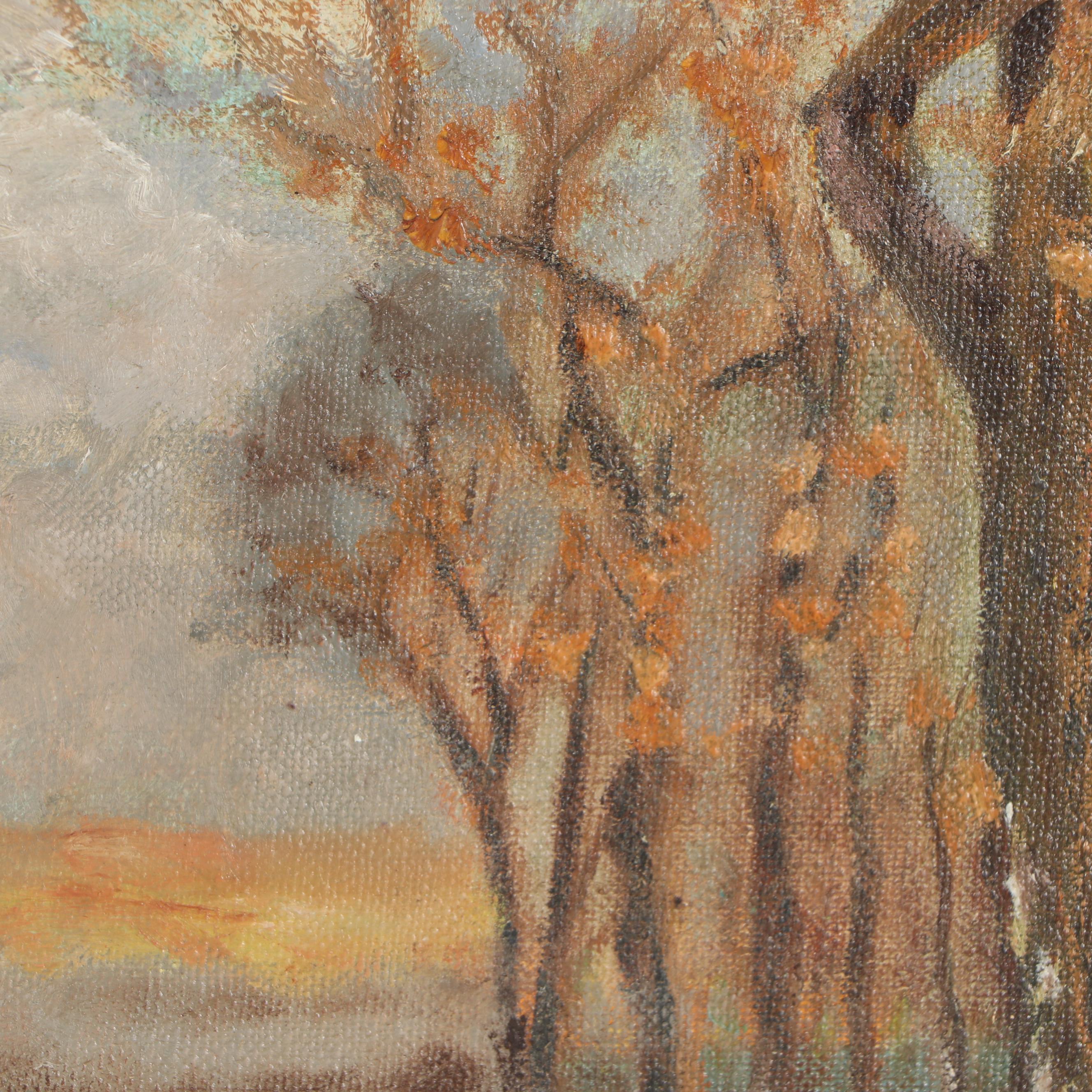 Winter Landscape Oil Painting