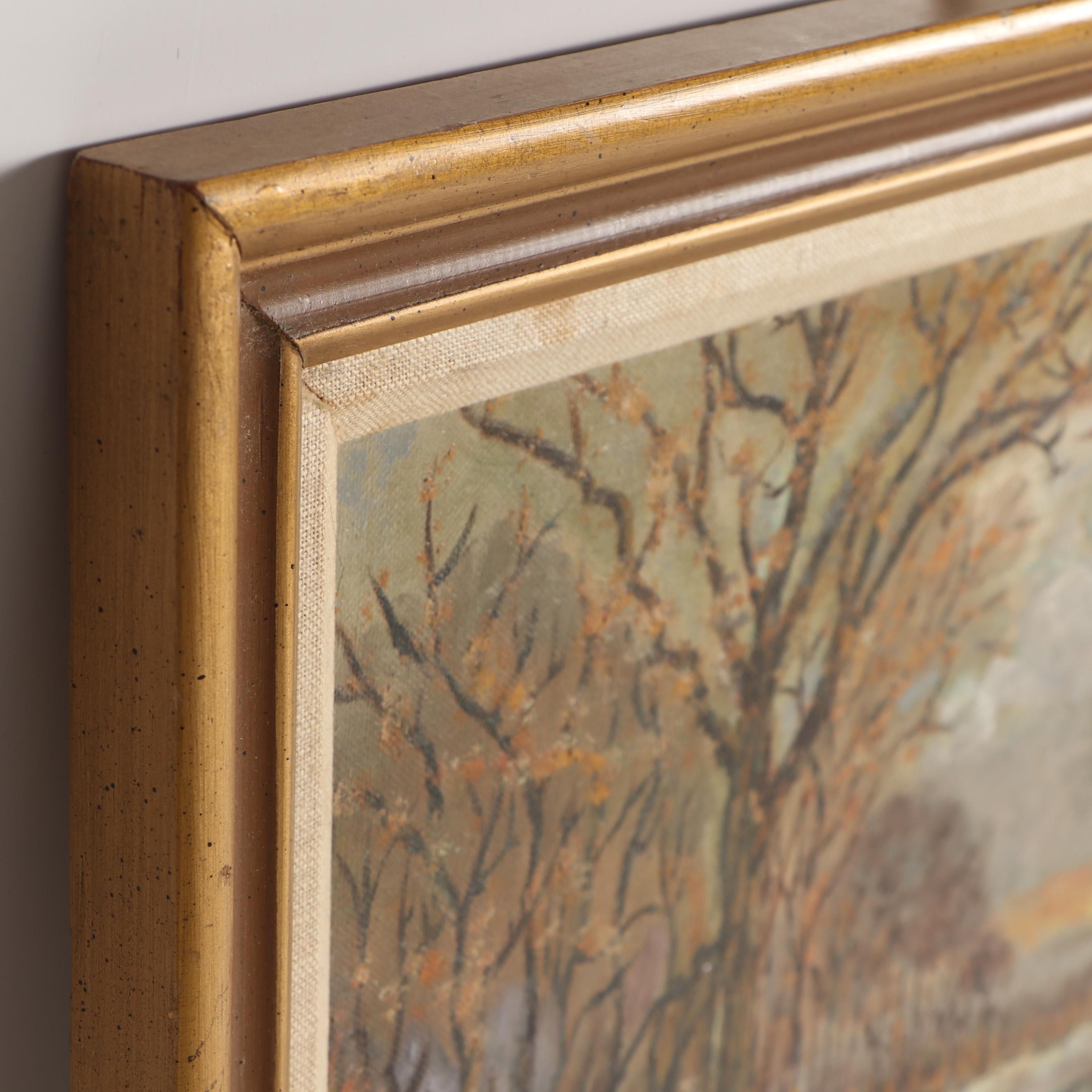 Winter Landscape Oil Painting