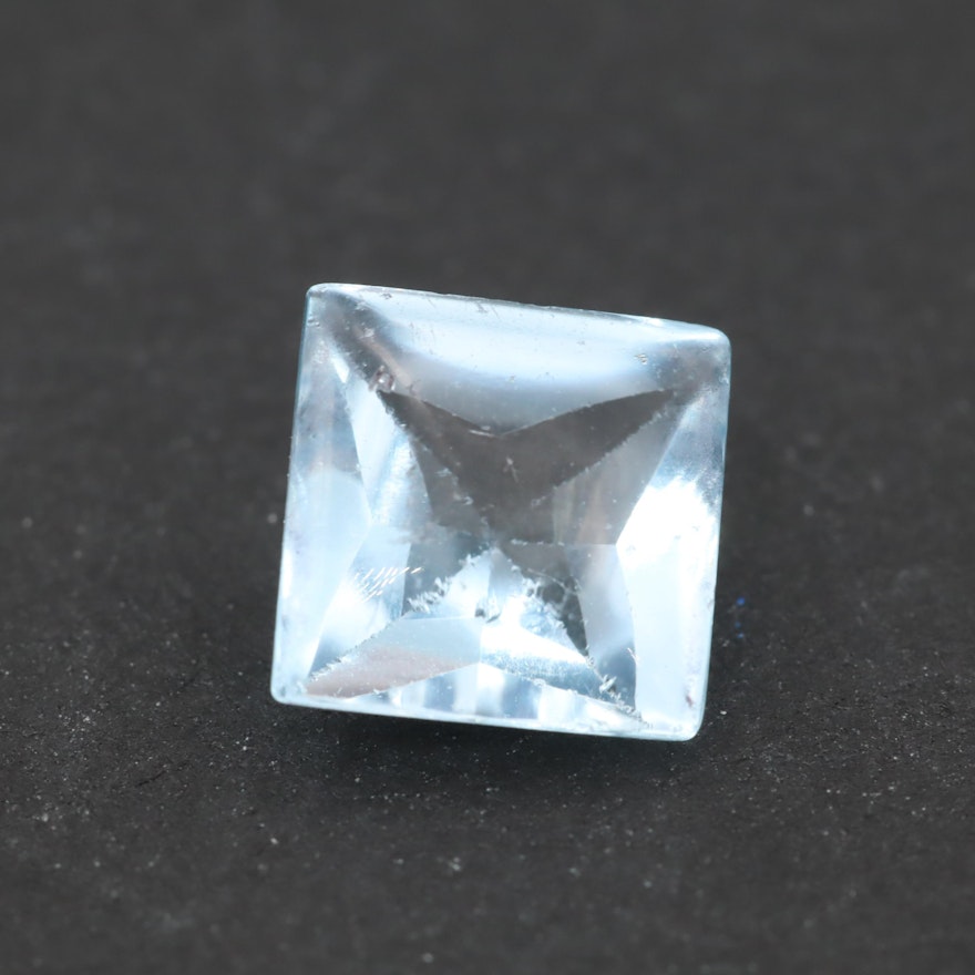 Loose 1.42 CT Aquamarine Gemstone